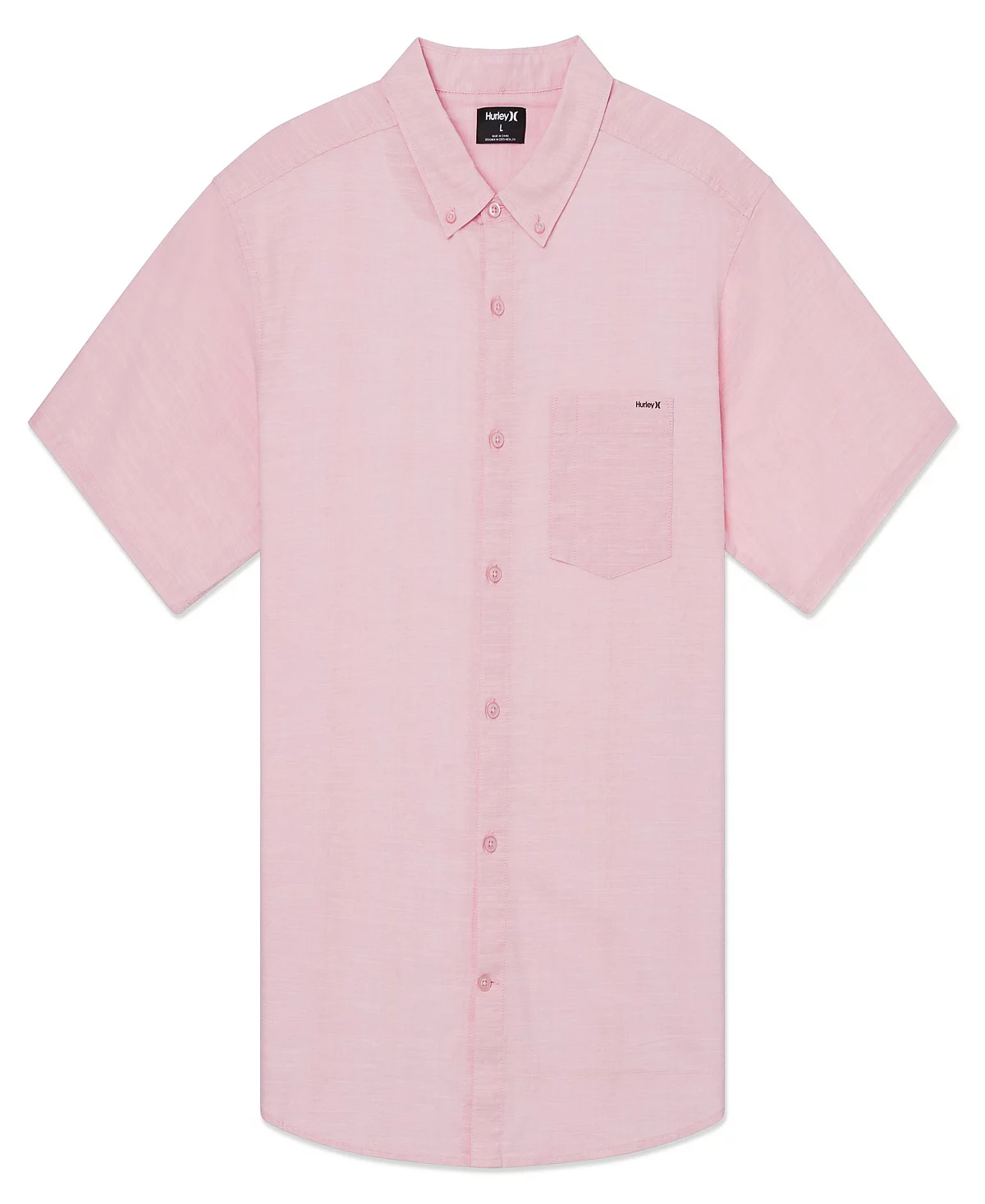 Hurley Mens One and Only Stretch Button-Down Shirt 6290₽