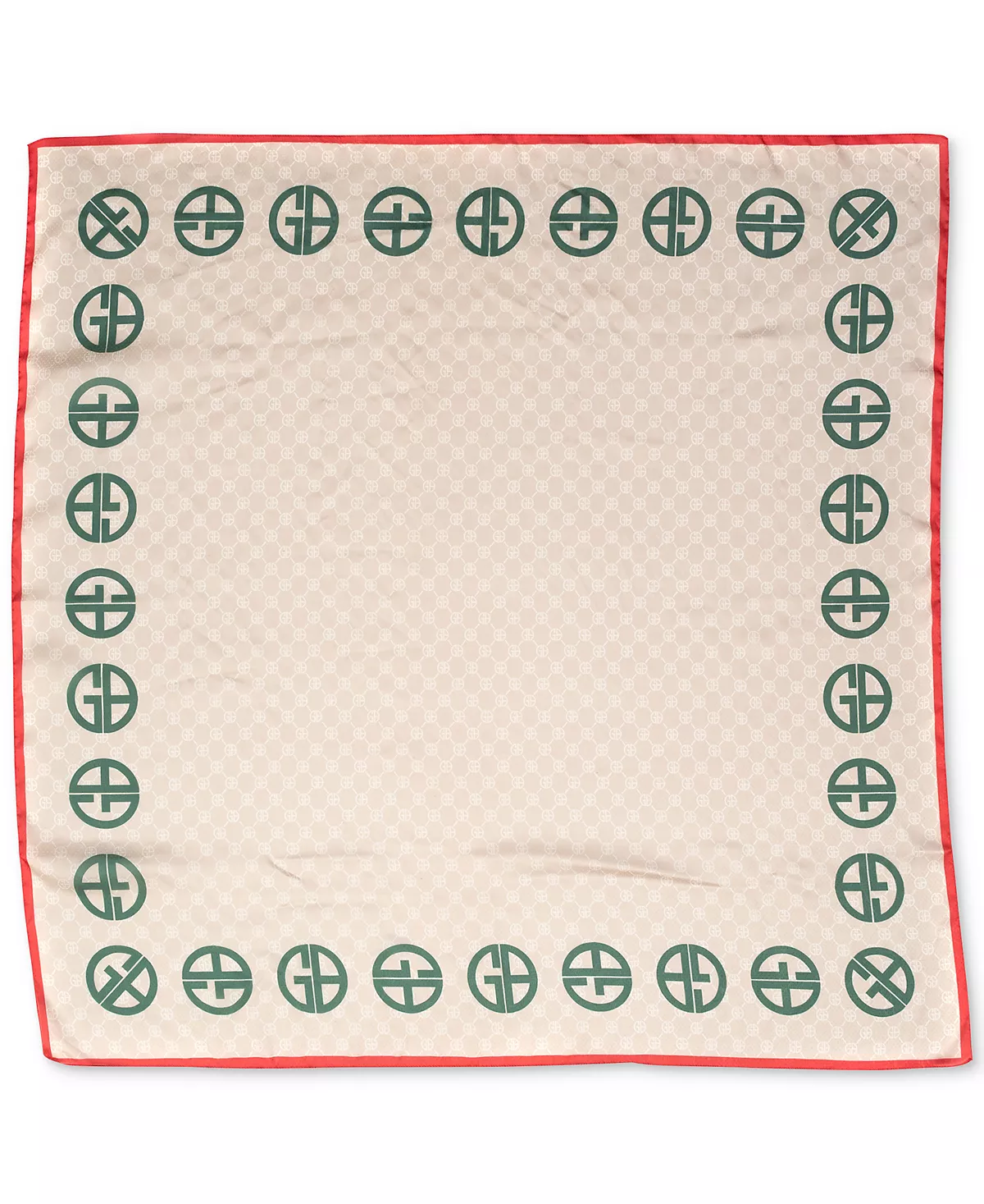 Женский квадратный шарф с фирменным логотипом