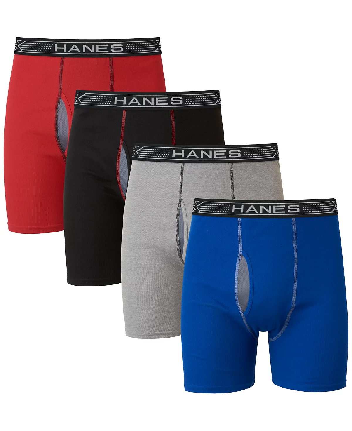 Hanes Mens Ultimate 4pk Sport Boxer Briefs 7190₽