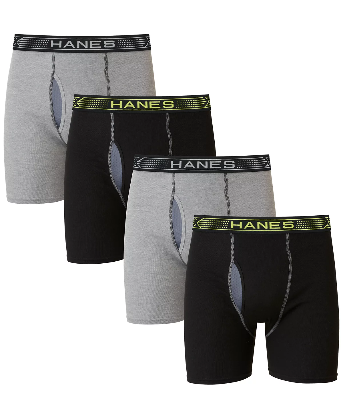 Hanes Mens Ultimate 4pk Sport Boxer Briefs 7190₽