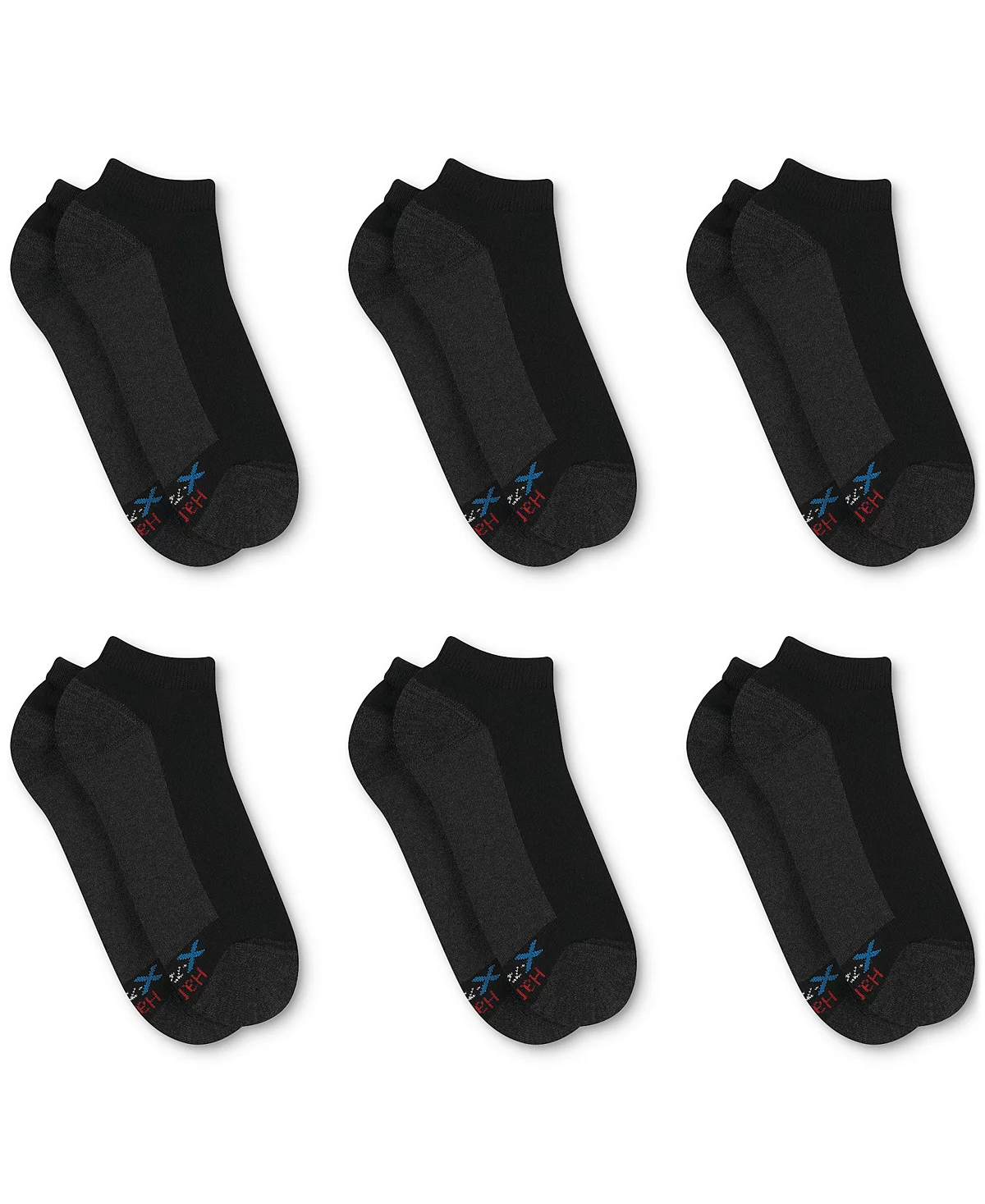 Мужские носки Hanes 6-Pk. Носки Ultimate Xtemp Ultra Cushion с низким вырезом.