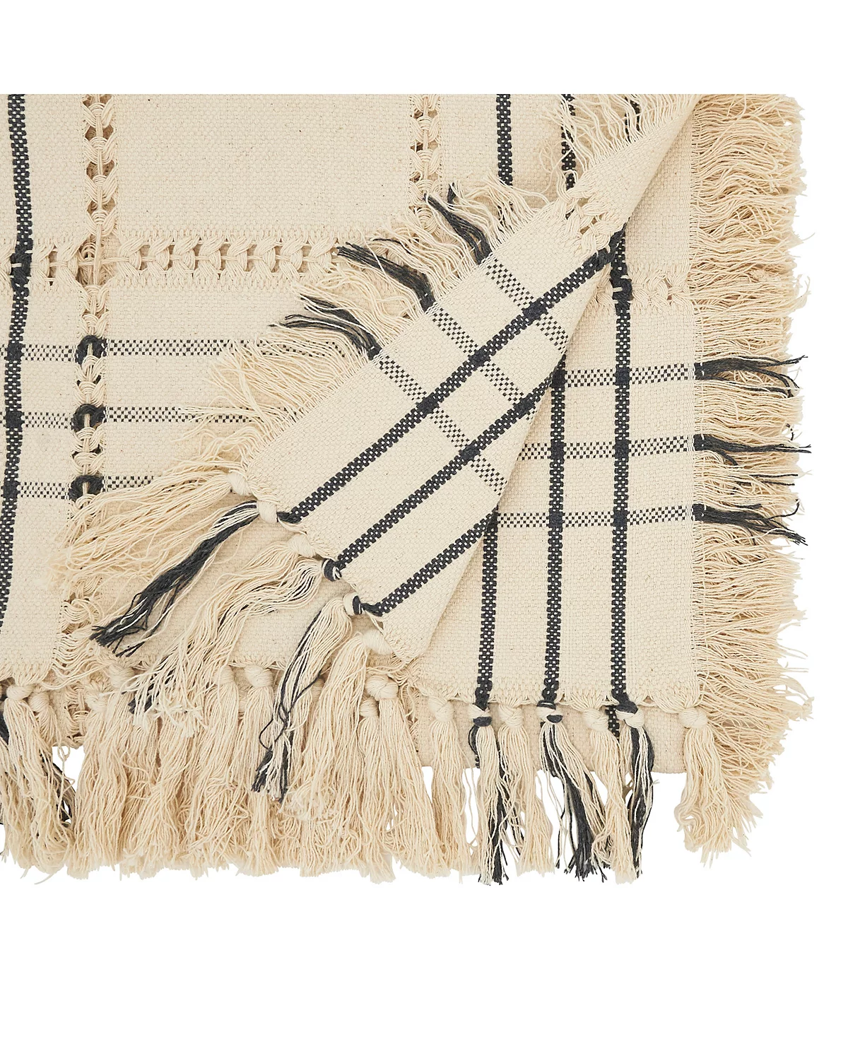 Настольная дорожка Saro Lifestyle Saro Lifestyle в клетку с бахромой 16x 72 7590₽