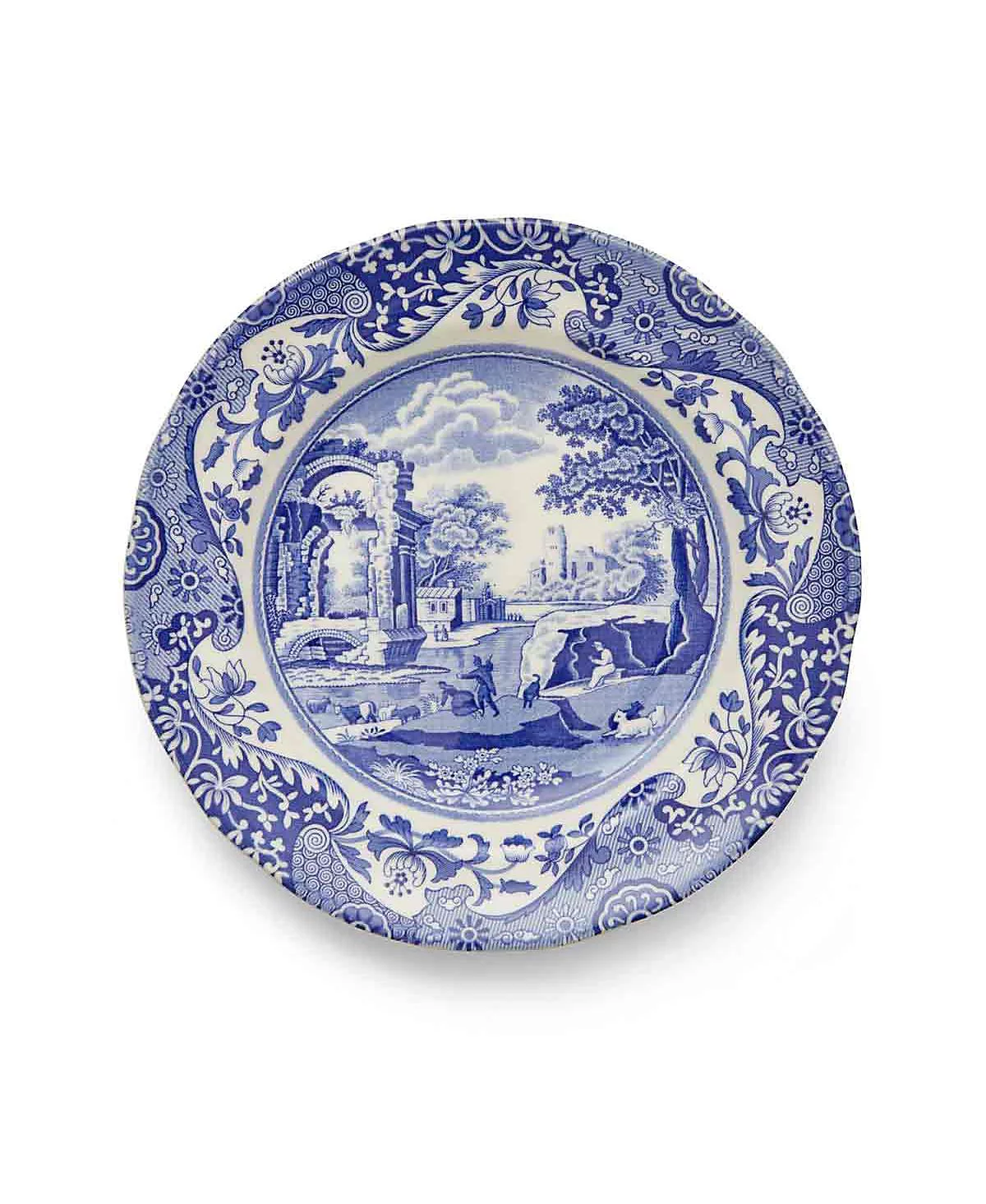Spode Blue Italian Salad Plates Set of 4 10990₽