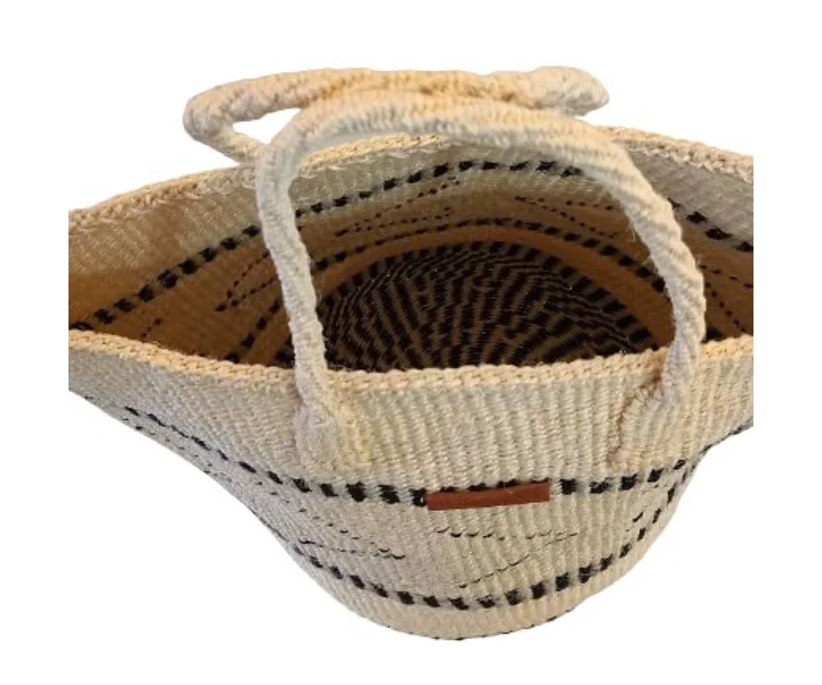 Сумка-тоут Balance Point с корзинкой из сизаля ручной работы