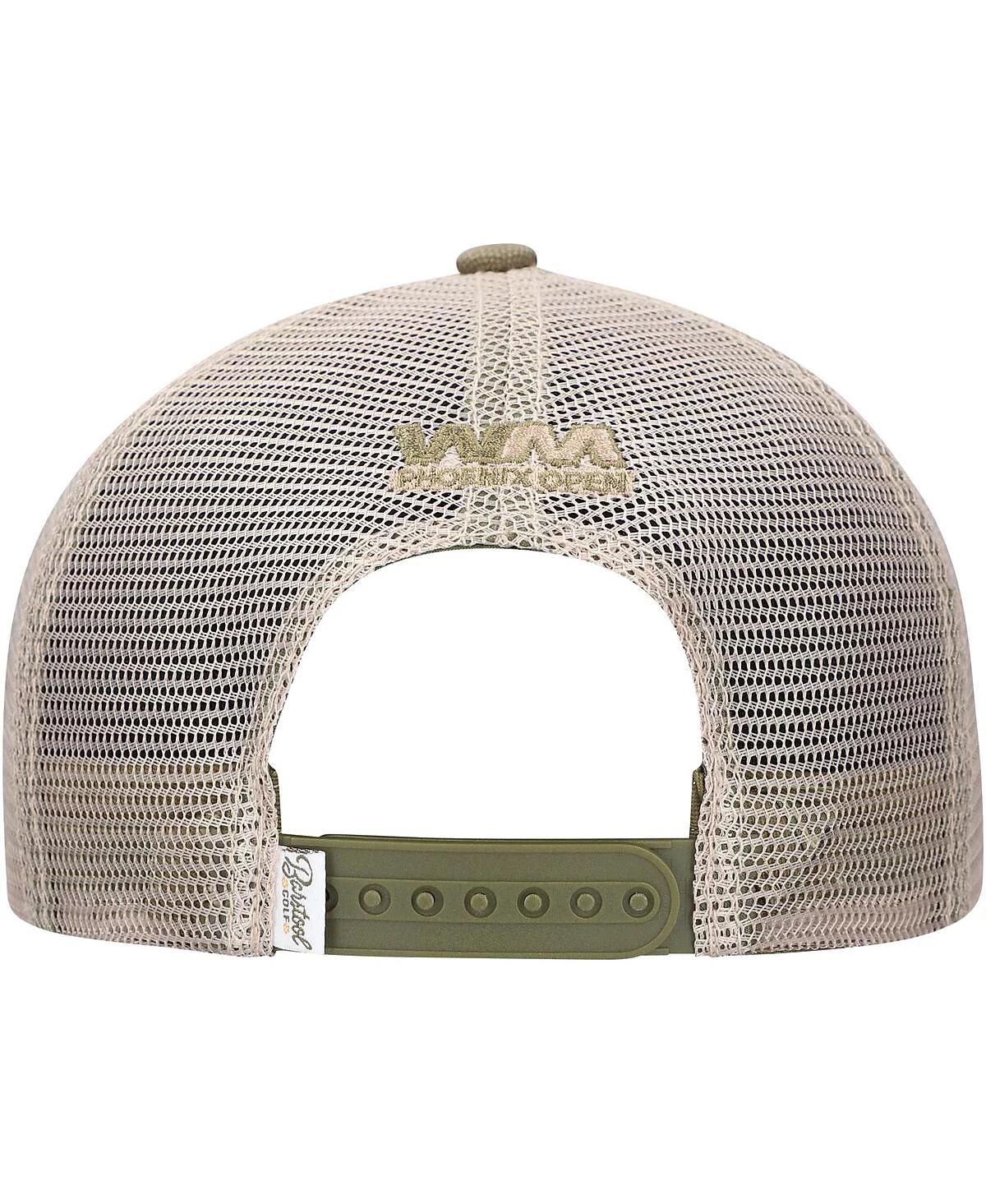 Барный стул для гольфа Barstool Golf Мужской зеленый WM Phoenix с открытой шестнадцатой лункой, Парусиновая веревочная Регулируемая шляпа