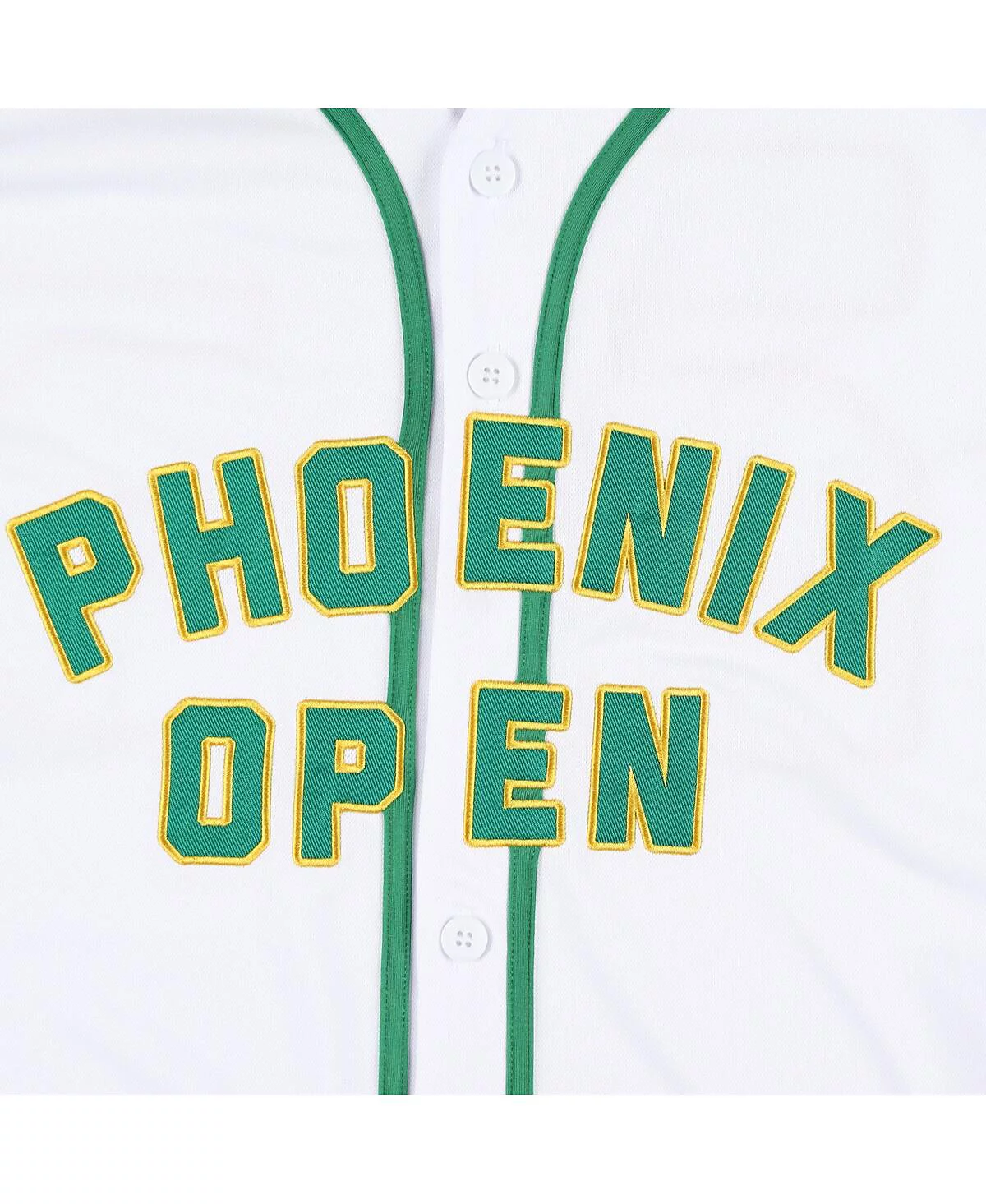 Барный стул для гольфа Barstool Golf Мужская белая бейсбольная майка WM Phoenix Open