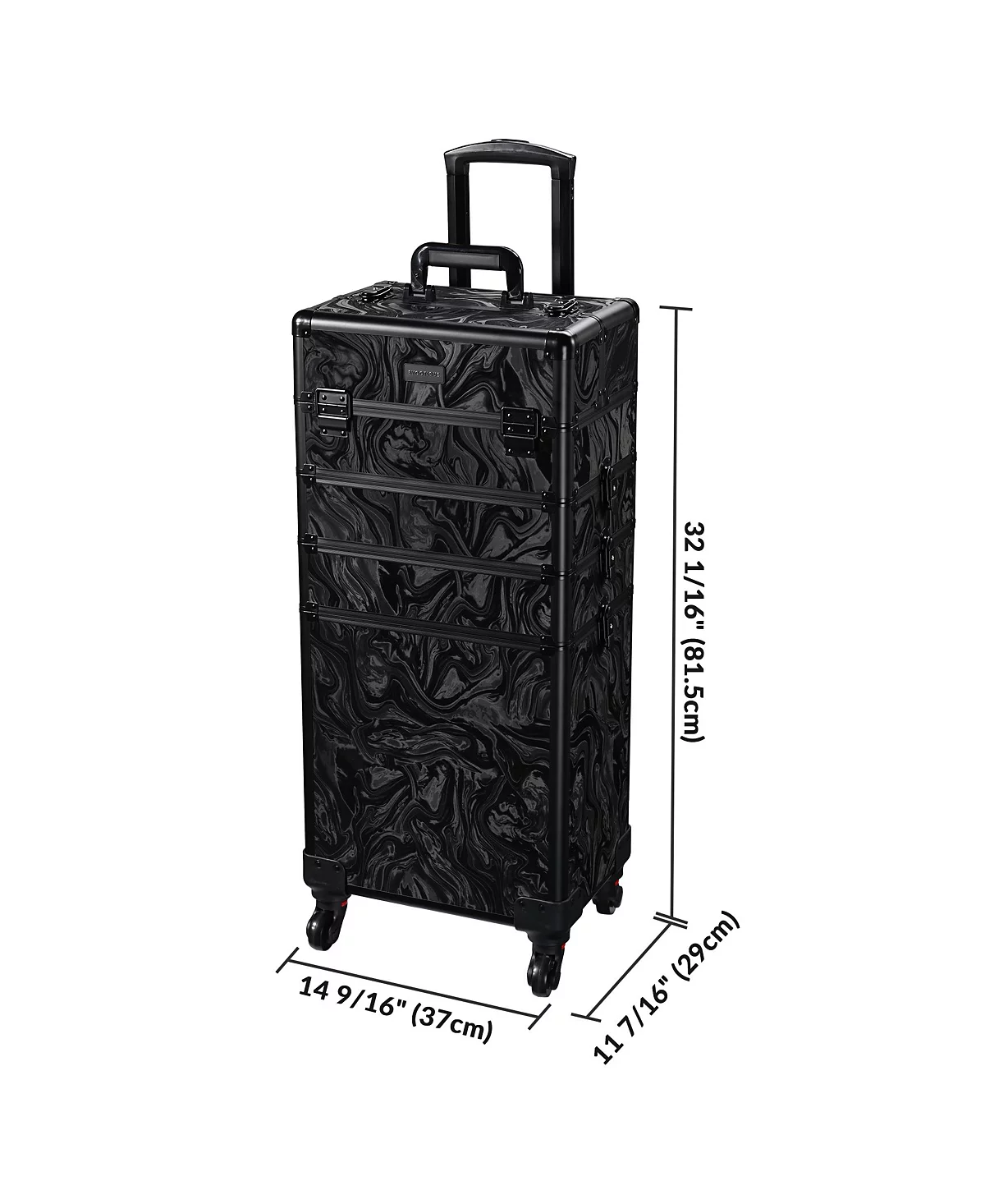 Косметичка Byootique Byootique Rolling Makeup Train Case 4в1
