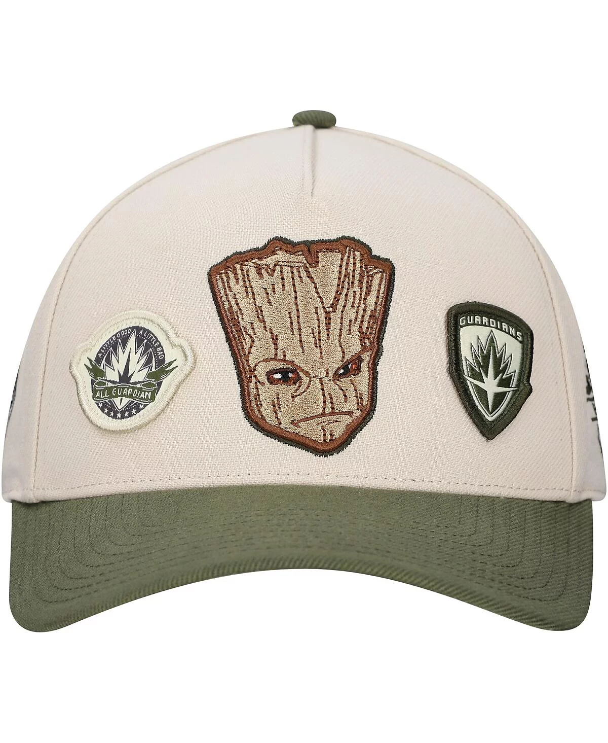 Кепка Lids Мужская кремовая Guardians of the Galaxy Groot с регулируемой оправой