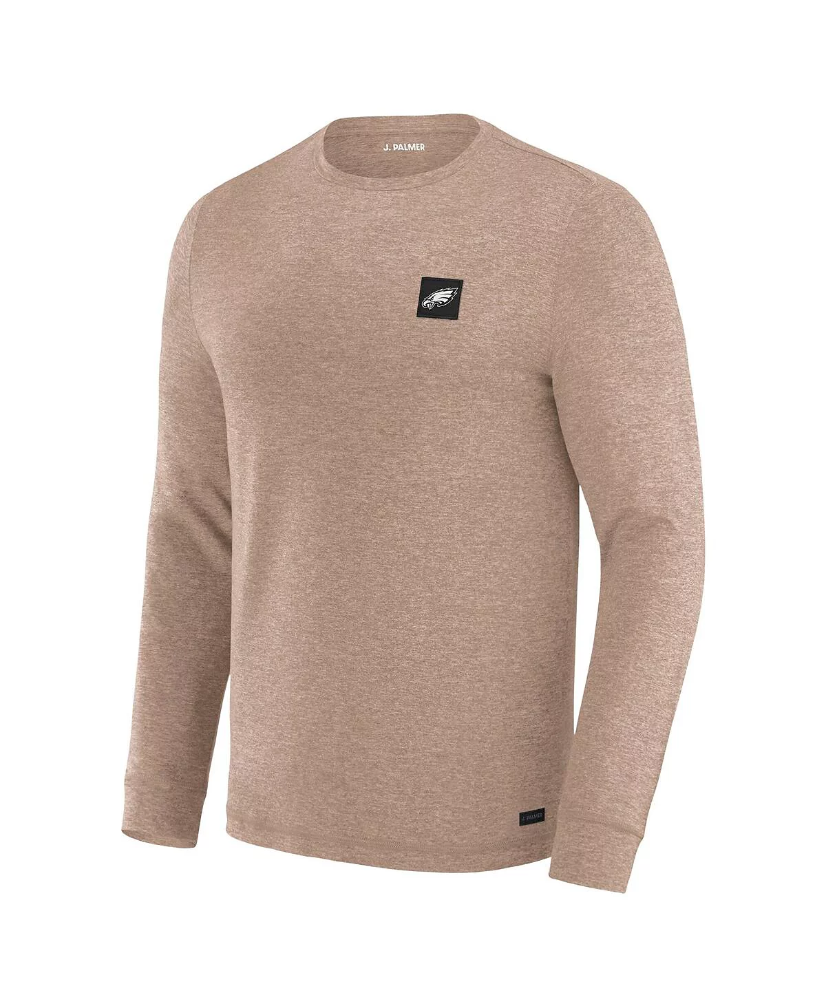 J. Palmer Мужская коричневая футболка с длинным рукавом Philadelphia Eagles Four Down от J. Palmer