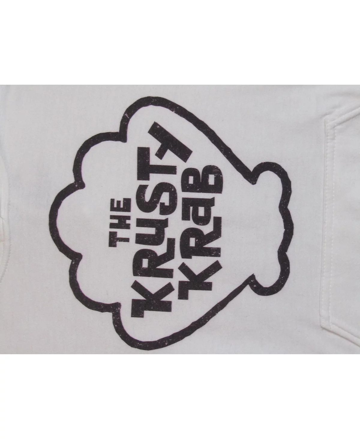 Мужская толстовка SpongeBob SquarePants с белым логотипом Krusty Krab- M