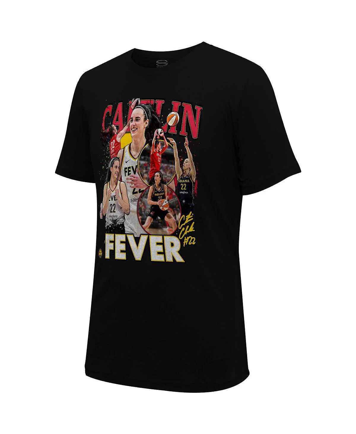 Футболка Caitlin Clark Black Indiana Fever Crossroads от Stadium Essentials для мужчин и женщин 7590₽