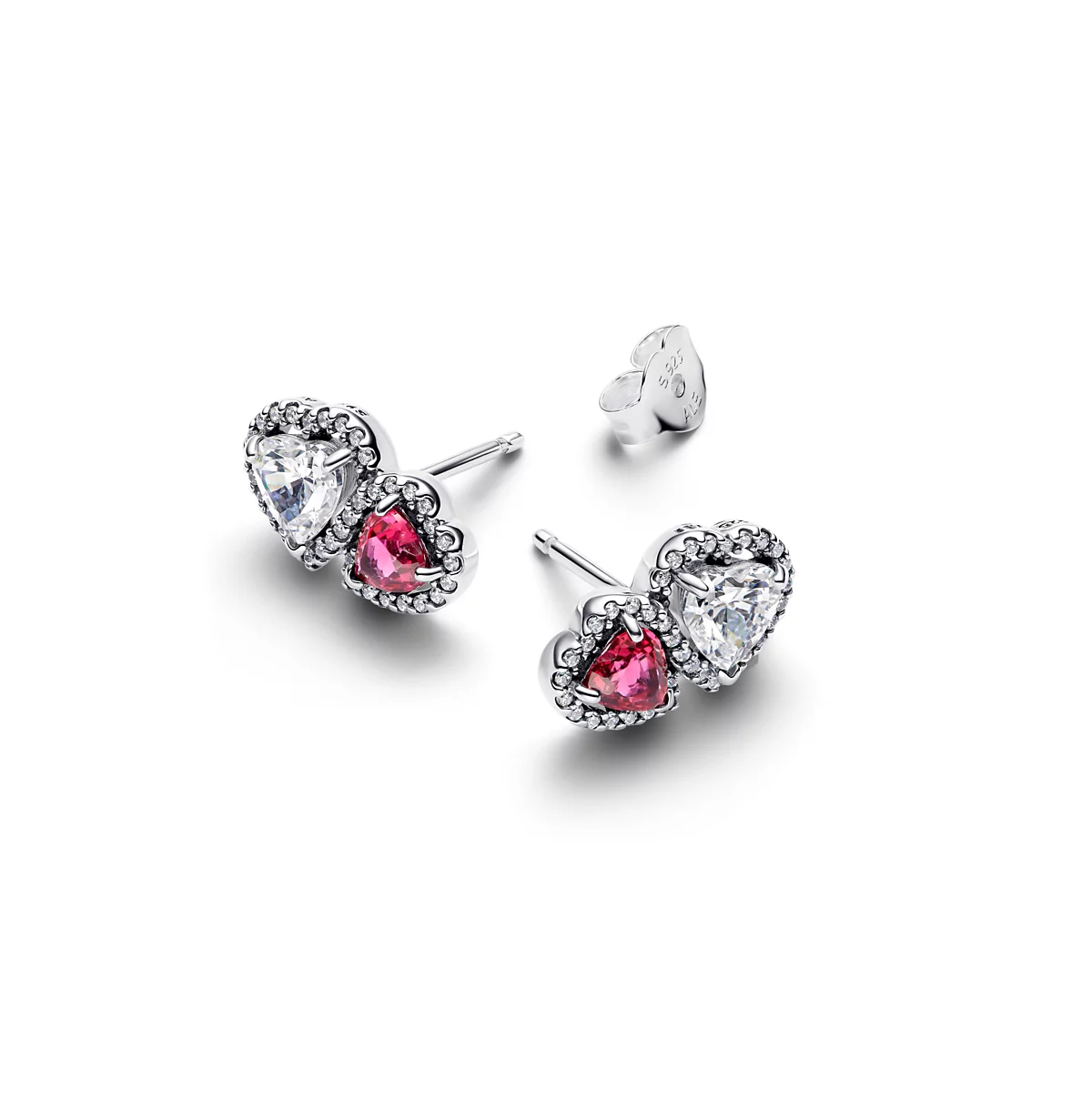 Пандора Пандора Стерлингового Серебра Ореол Сердца Серьги-Гвоздики 18090₽