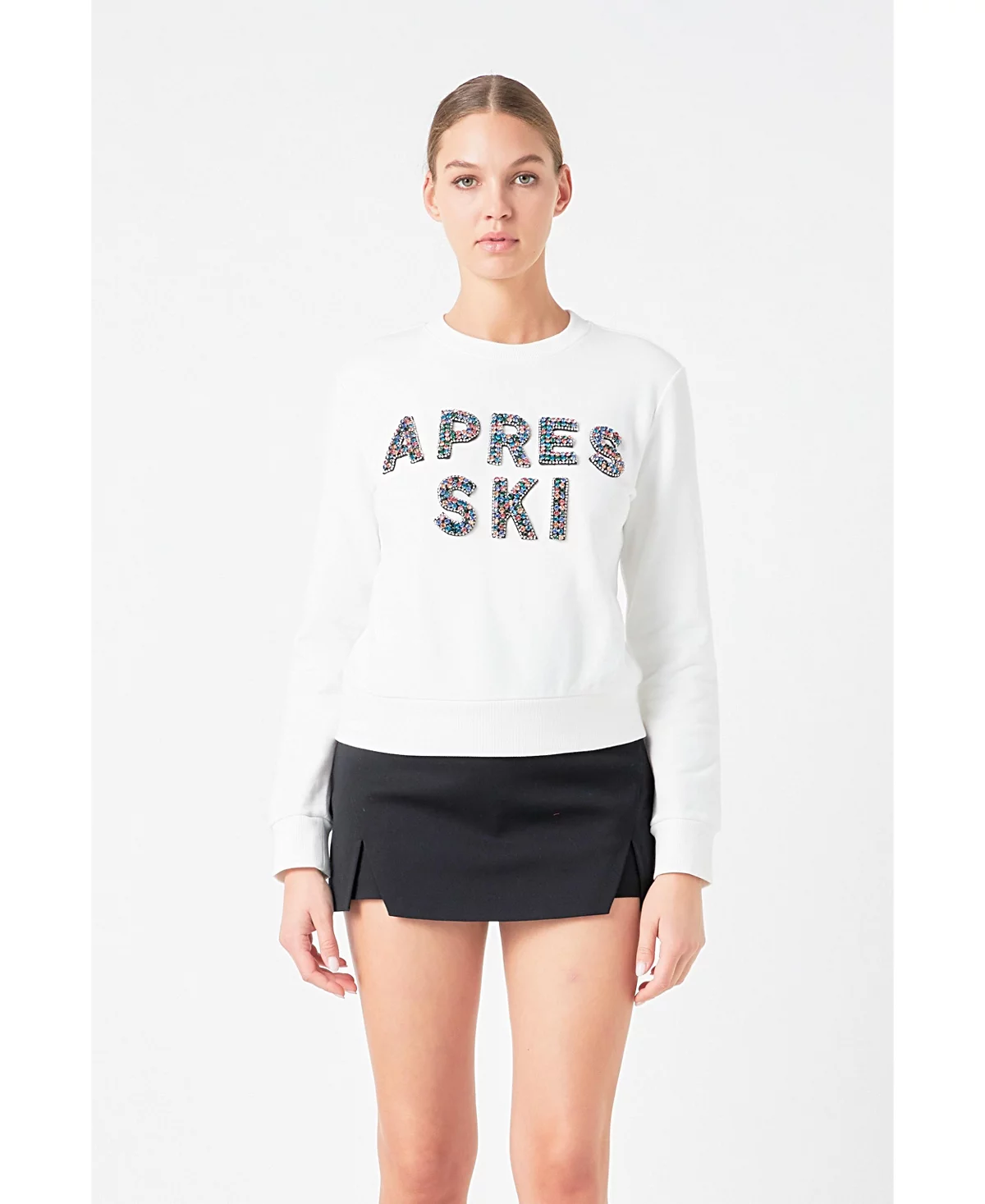 Женская толстовка с принтом Apres Ski, украшенная принтом Apres Ski