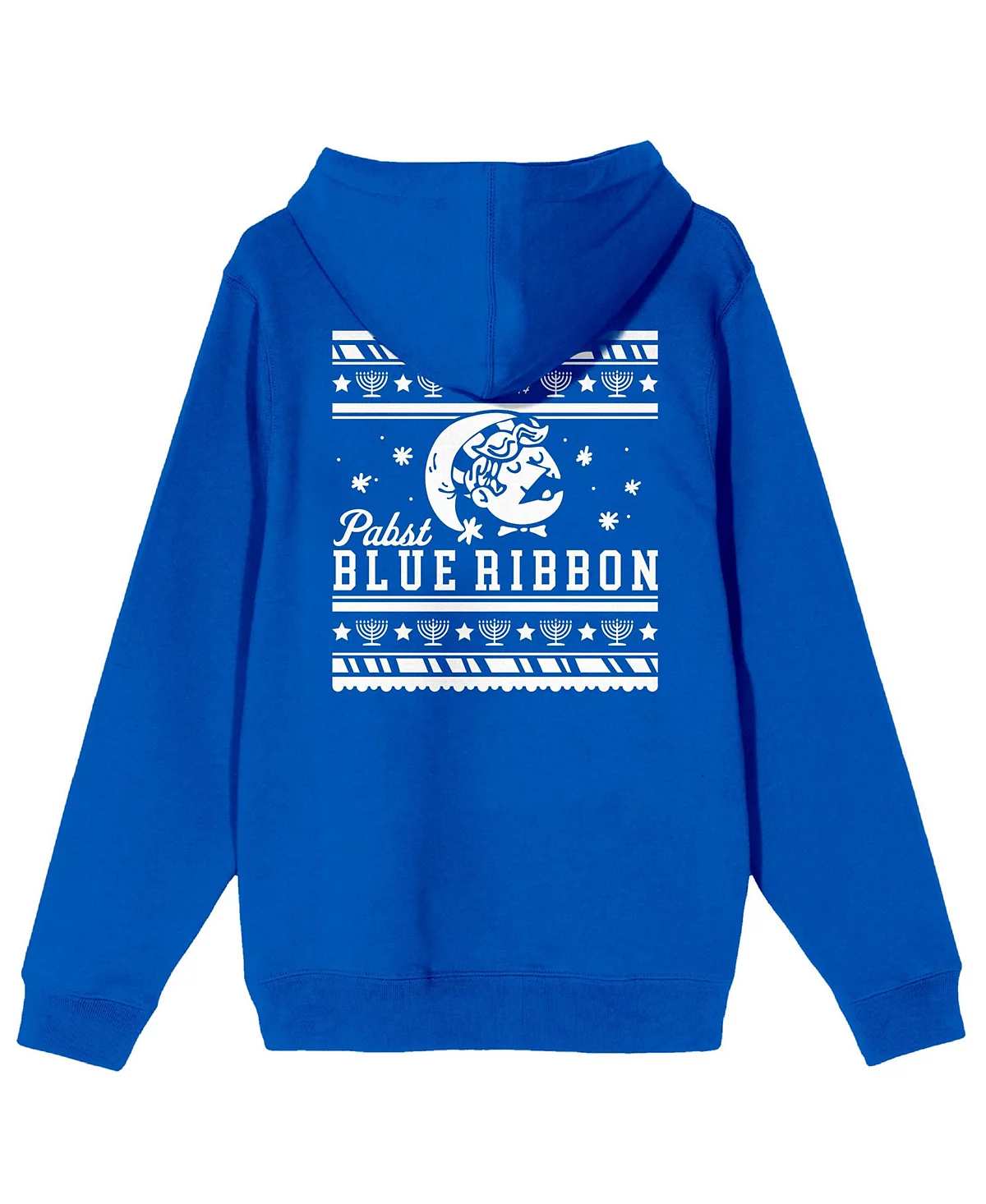 Мужская праздничная специальная толстовка королевского синего цвета с капюшоном Pabst Blue Ribbon 7590₽