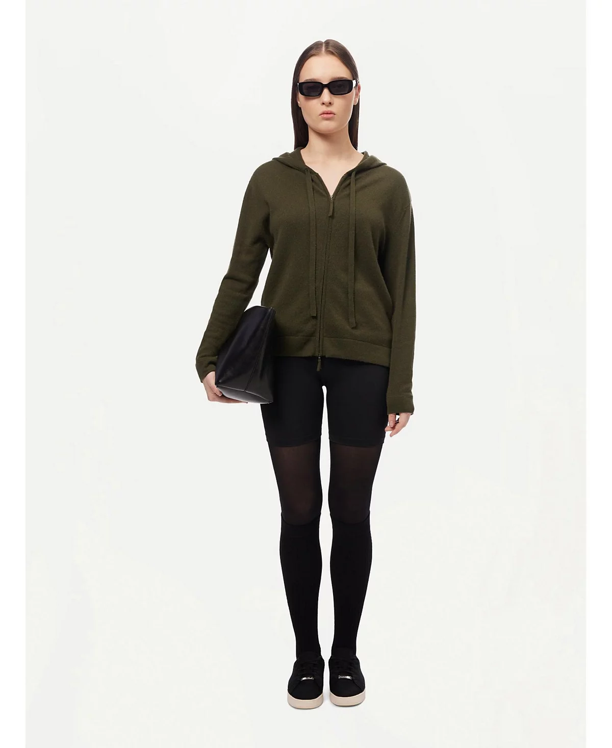 Женская кашемировая толстовка Gobi Cashmere с капюшоном на молнии 66490₽