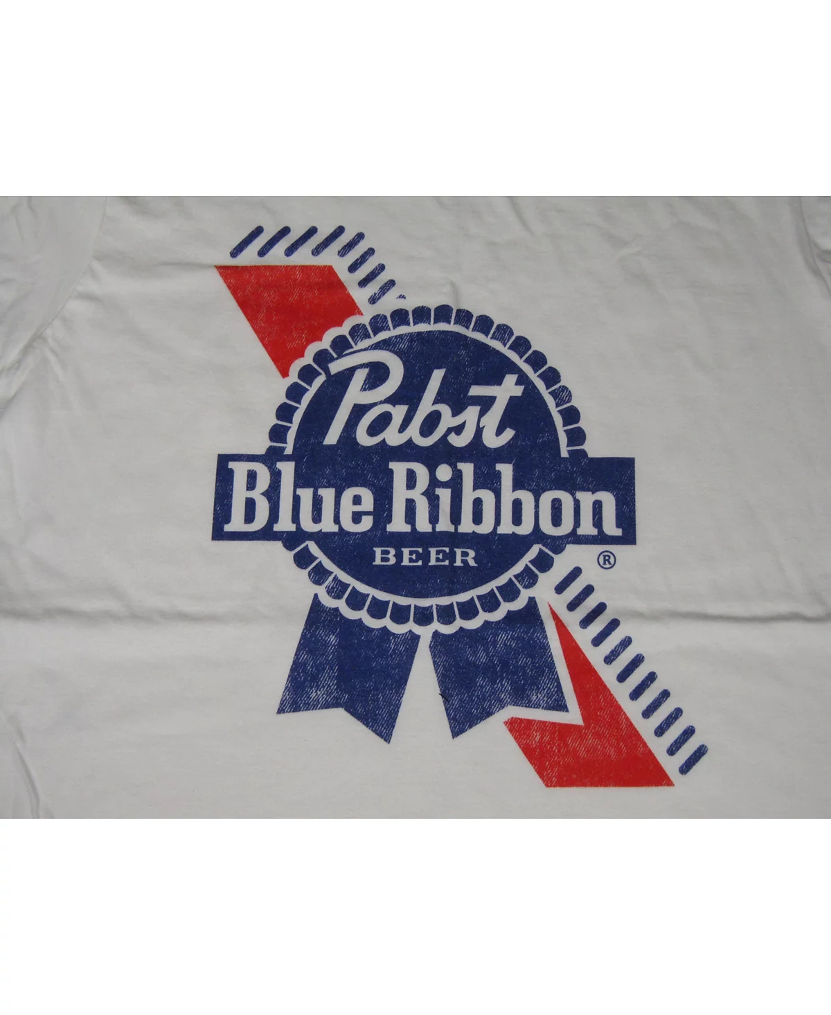 Белая футболка с логотипом Pabst Blue Ribbon для мужчин-XL