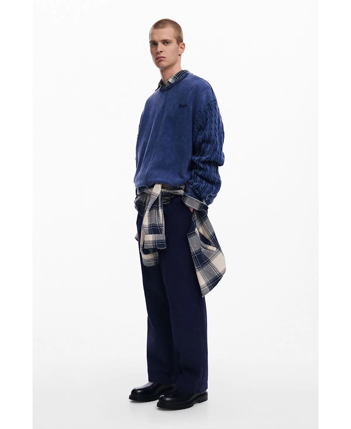 Мужская толстовка Desigual с плетеными рукавами 30290₽