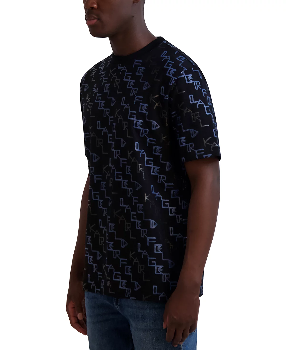 Мужская футболка с каскадным логотипом Karl Lagerfeld Paris 14990₽