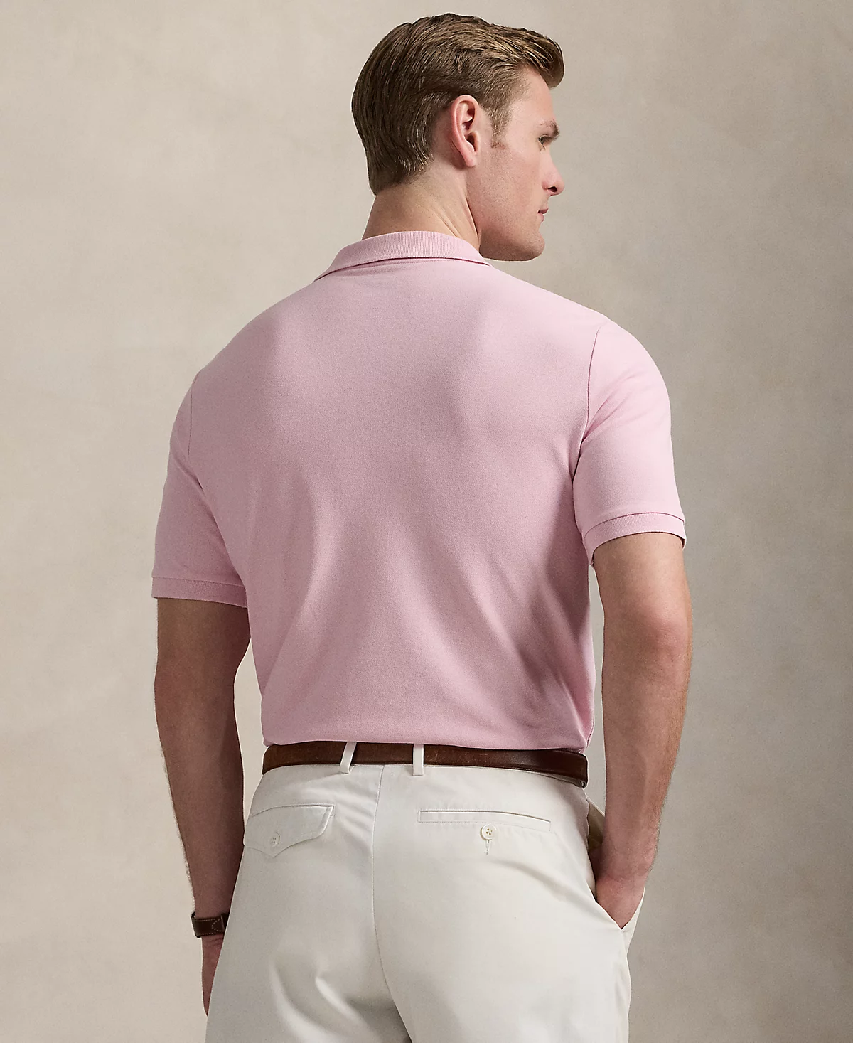 Мужская рубашка поло из эластичной сетки классического покроя от Polo Ralph Lauren
