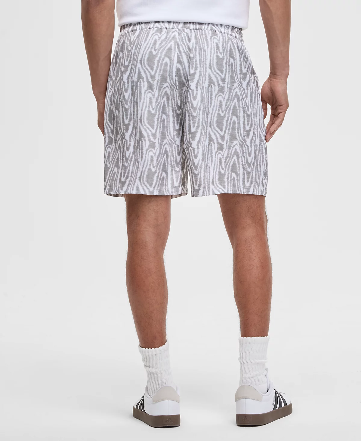 Мужские шорты Mode of One из блестящей саржи свободного кроя с принтом под дерево толщиной 6-1/2 дюйма, эксклюзивно в Macy's