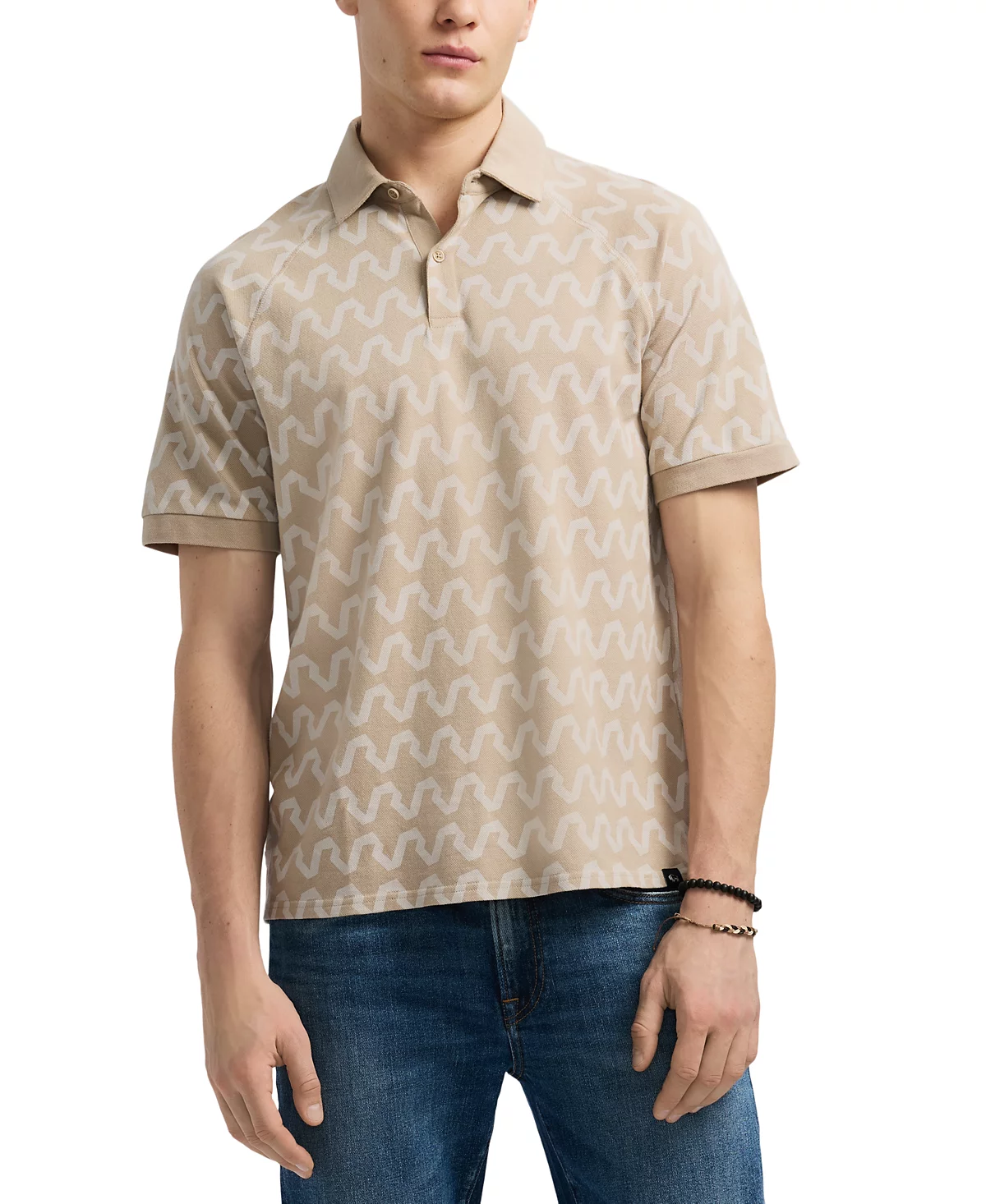 Мужская рубашка поло Kindell Regular-Fit с волнистым принтом 10490₽