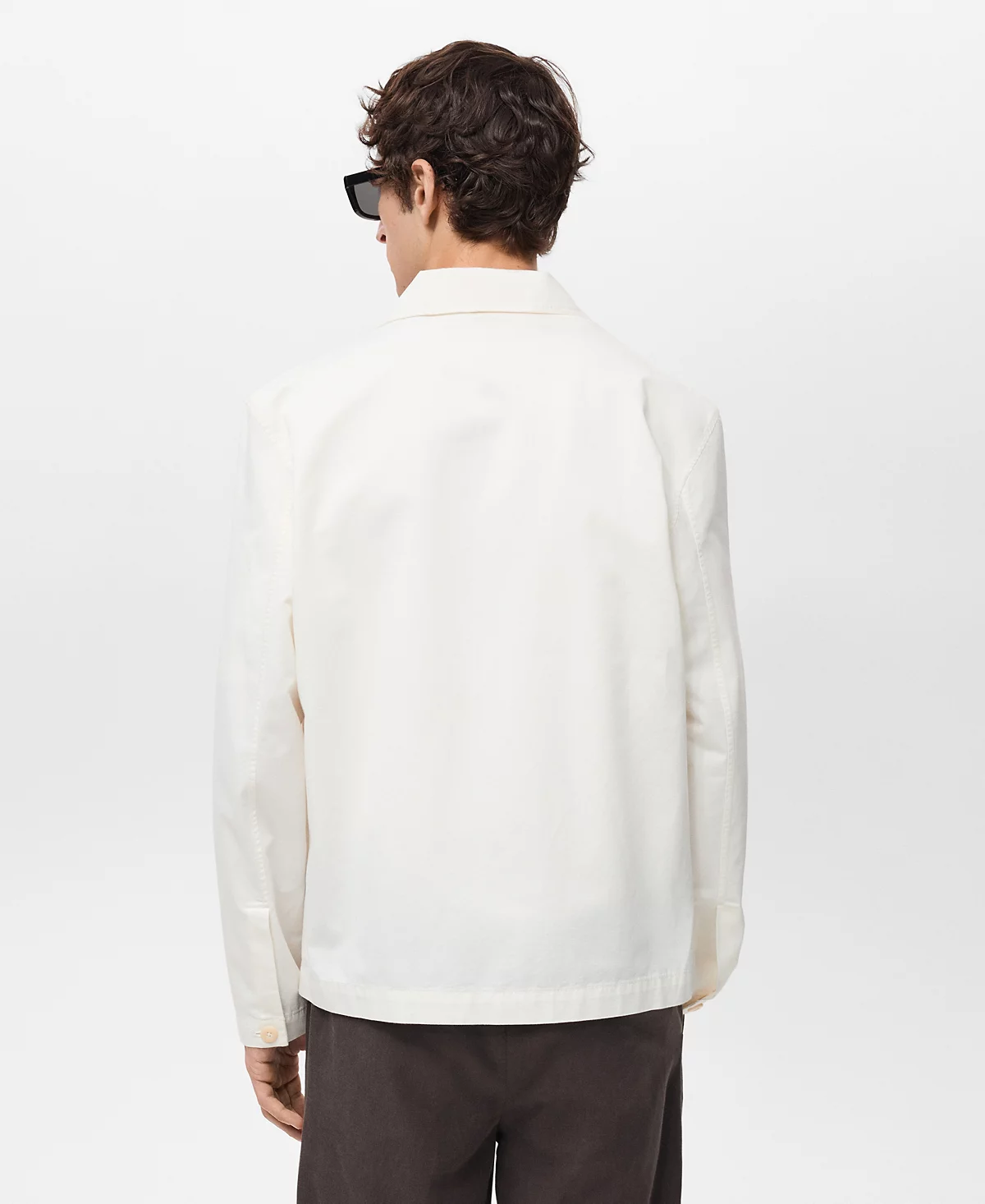 Мужская льняная хлопковая верхняя рубашка Mango 17090₽