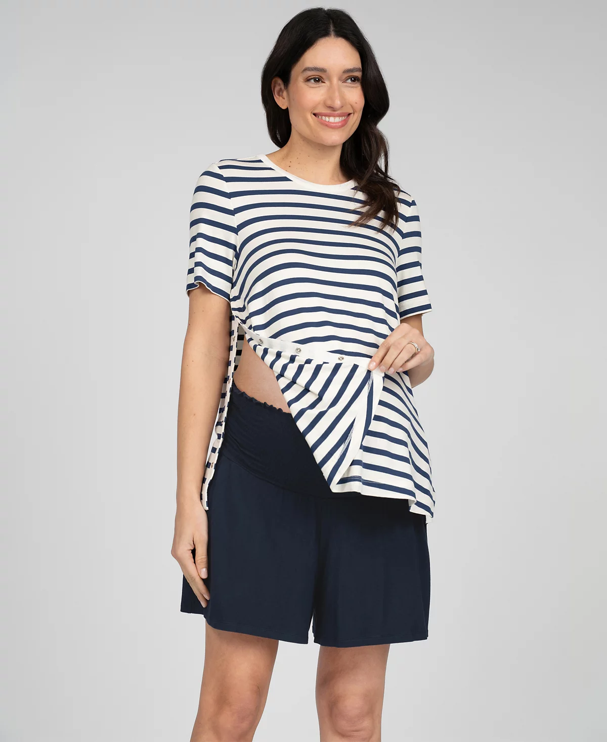 Женская футболка для беременных Seraphine с коротким рукавом для кормления грудью