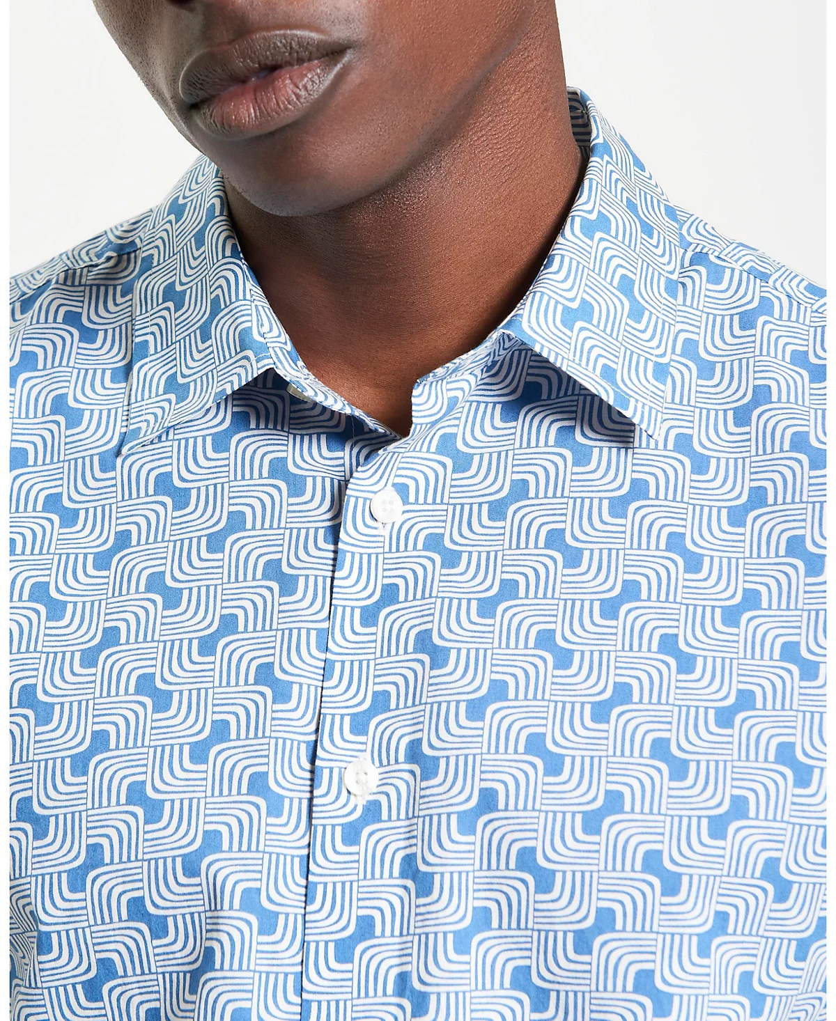 Мужская рубашка с длинным рукавом и линейным принтом от Ben Sherman 21890₽