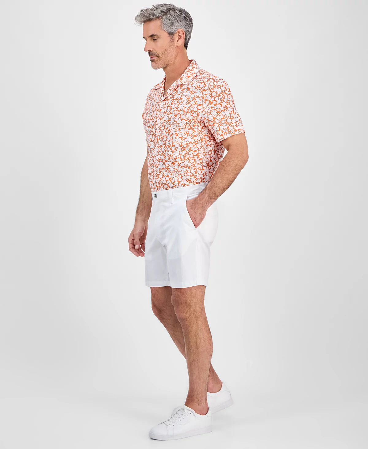 Мужские фирменные шорты из стрейч-хлопка Michael Kors 16990₽