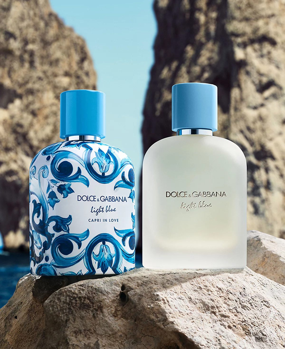 Мужская парфюмированная вода DOLCE&GABBANA светло-голубого цвета Capri In Love, 3,3 унции.