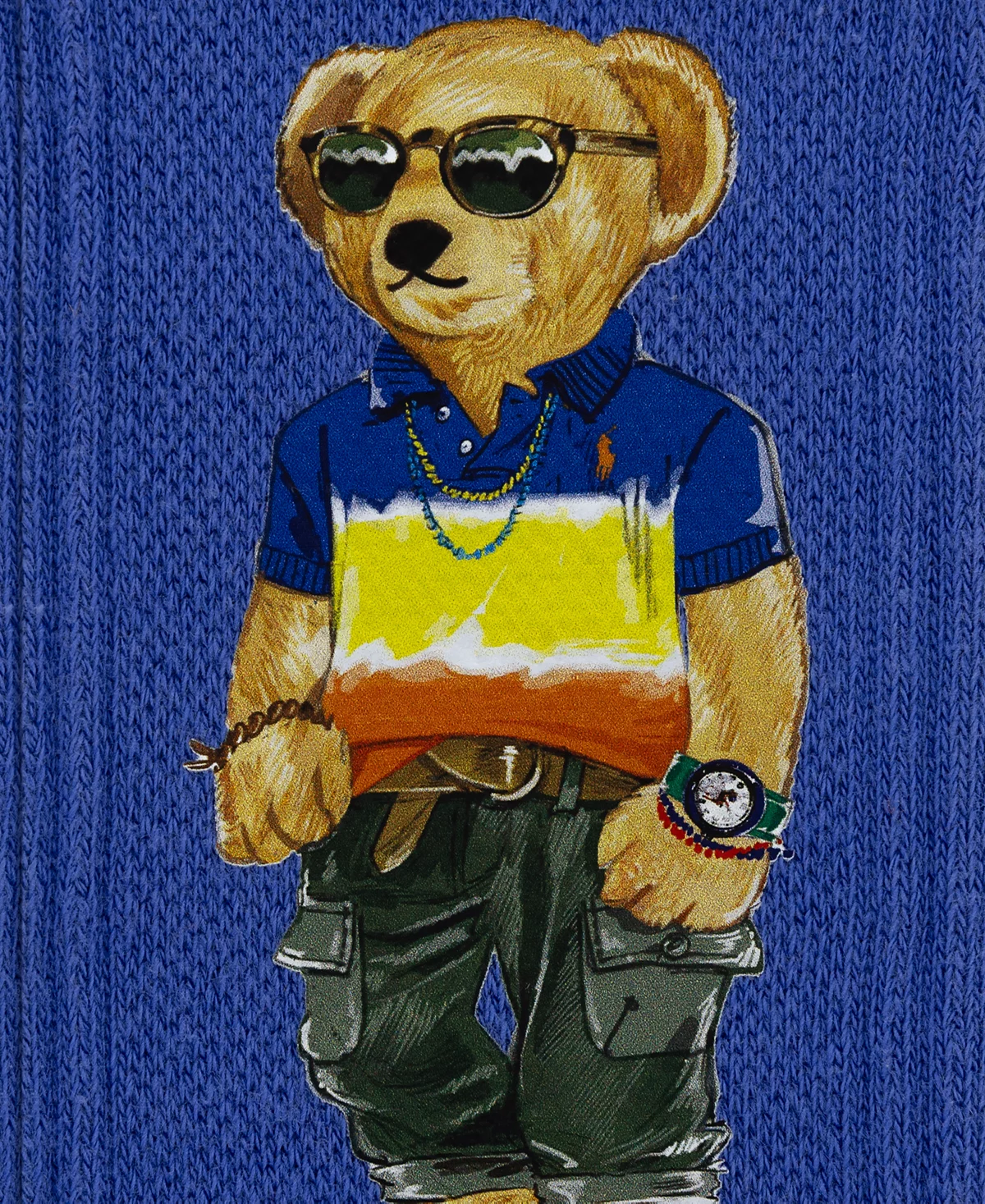Мужские носки Polo Ralph Lauren от Surf Club Bear с пропиткой Dip-Dye Crew