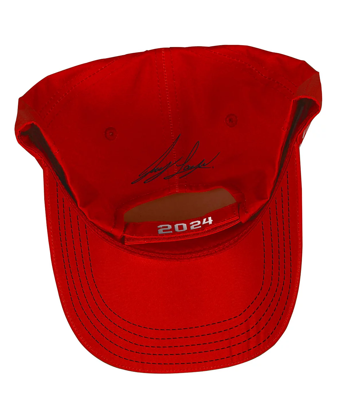 Мужская красная кепка Team Penske Joey Logano 2024, чемпион серии NASCAR Cup Series, с регулируемым большим номером.