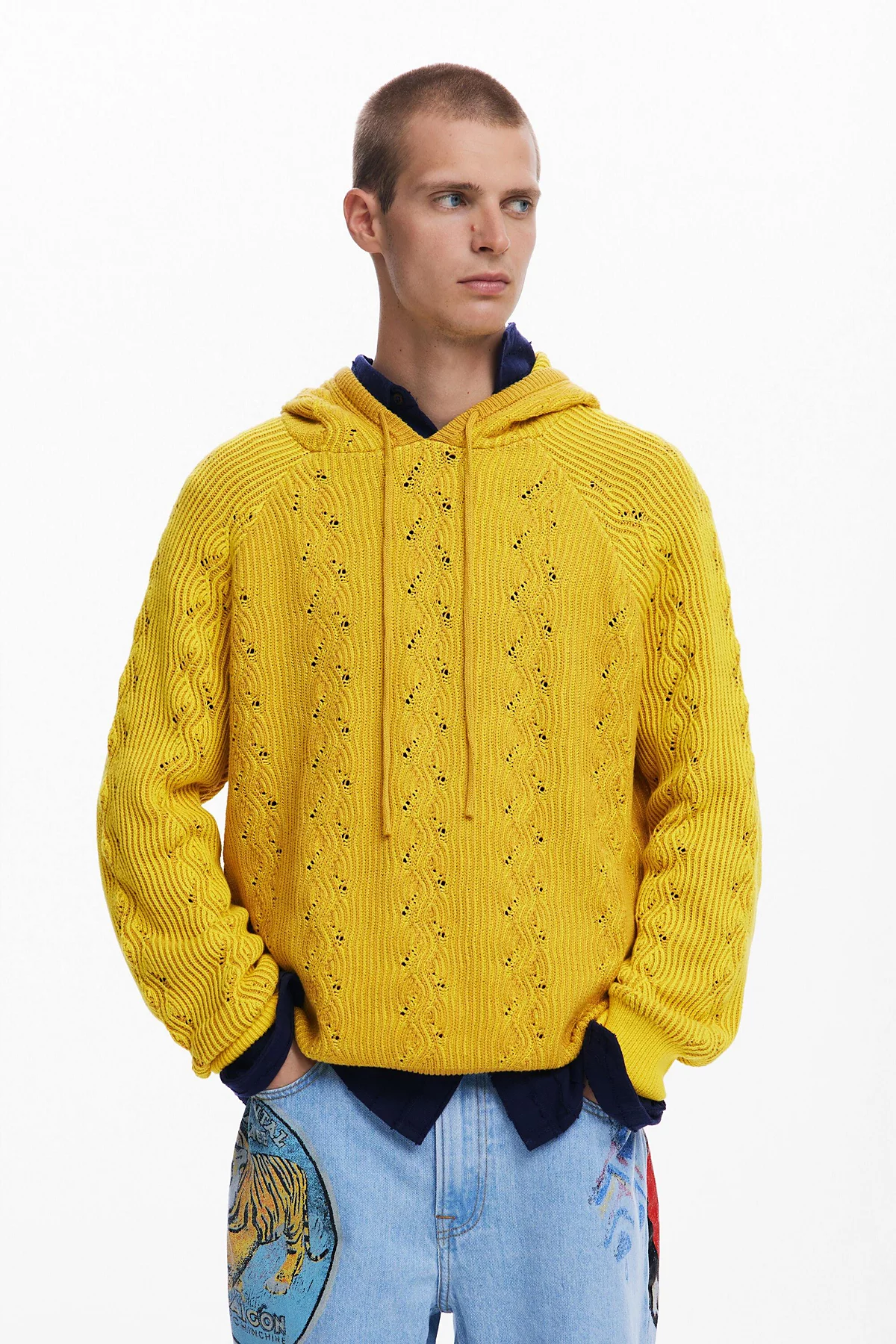 Мужская толстовка Desigual с капюшоном и проушинами 30290₽