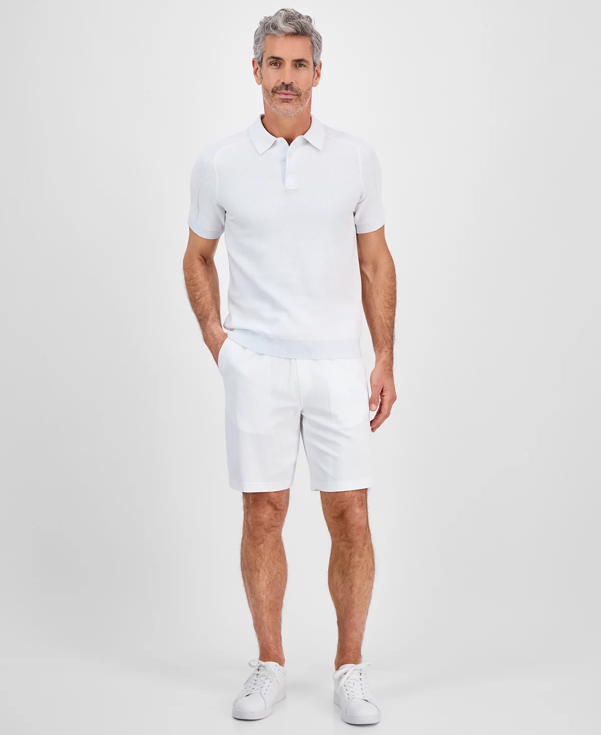 Мужская рубашка поло в полоску Pointelle от Michael Kors 30090₽