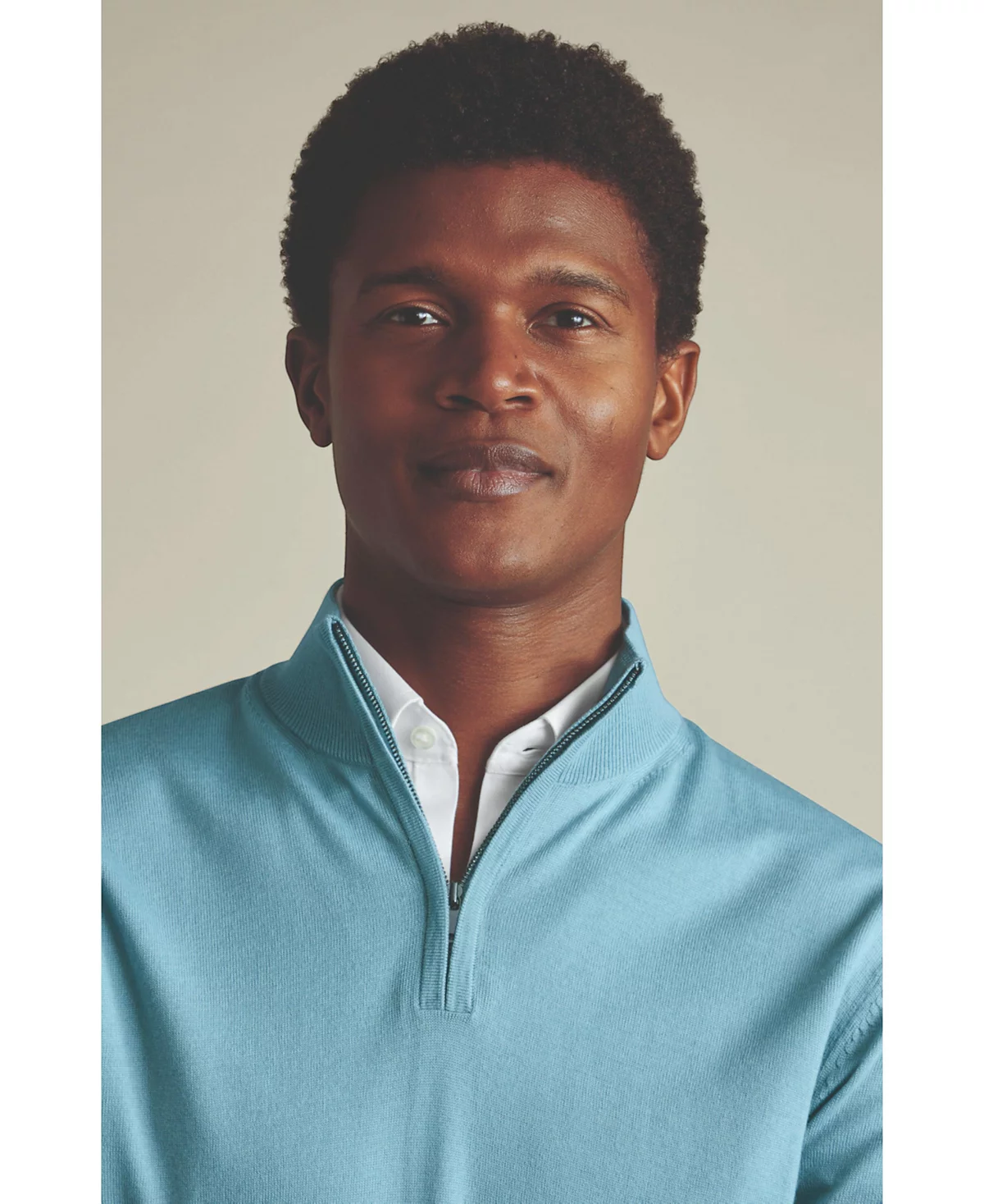 Мужской свитер Charles Tyrwhitt из мериноса на молнии с длинным рукавом 24590₽