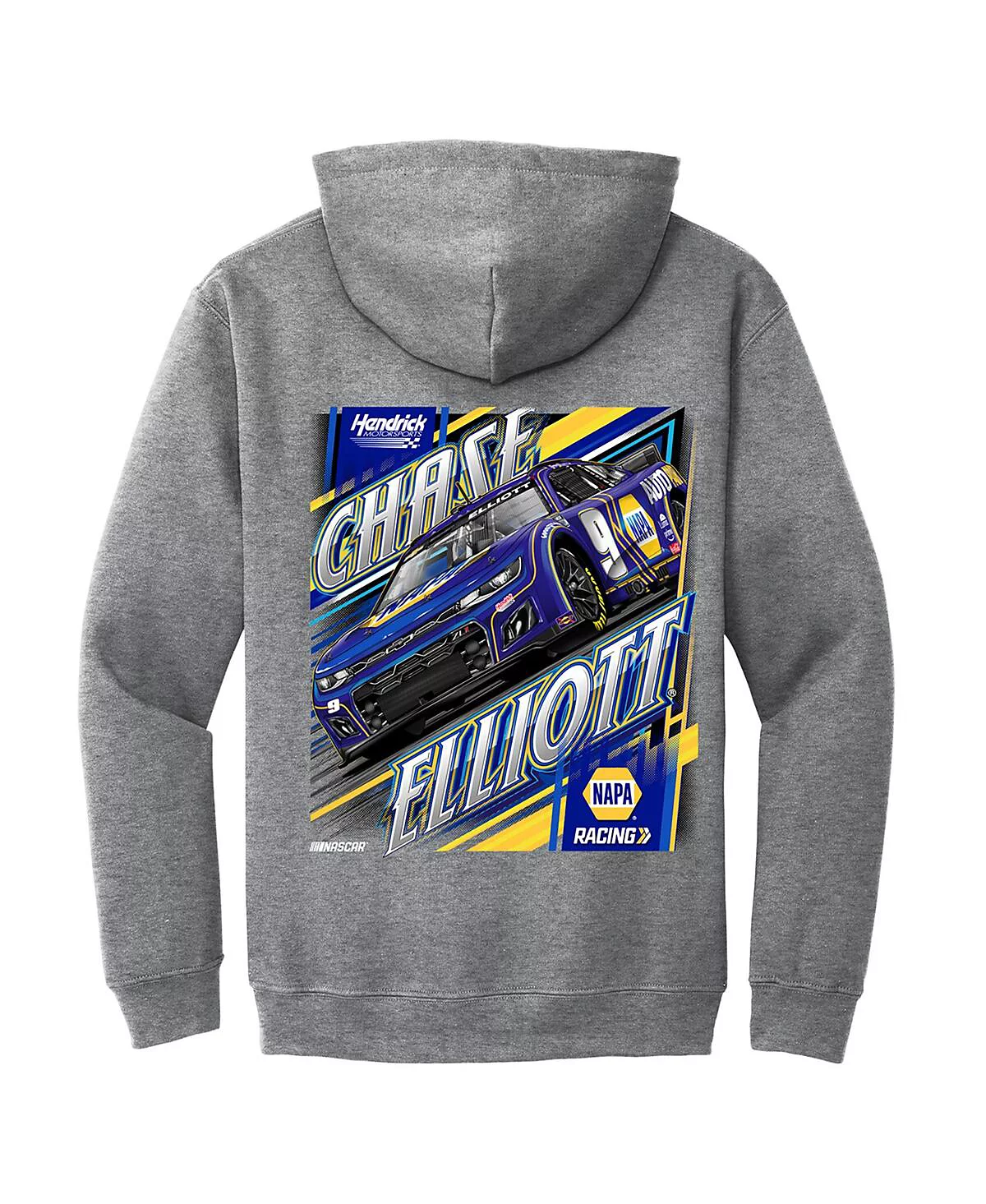 Хендрик сбор команды мотоспорта мужской серый Вереск Чейз Эллиотт автомобиля пуловер толстовка с капюшоном