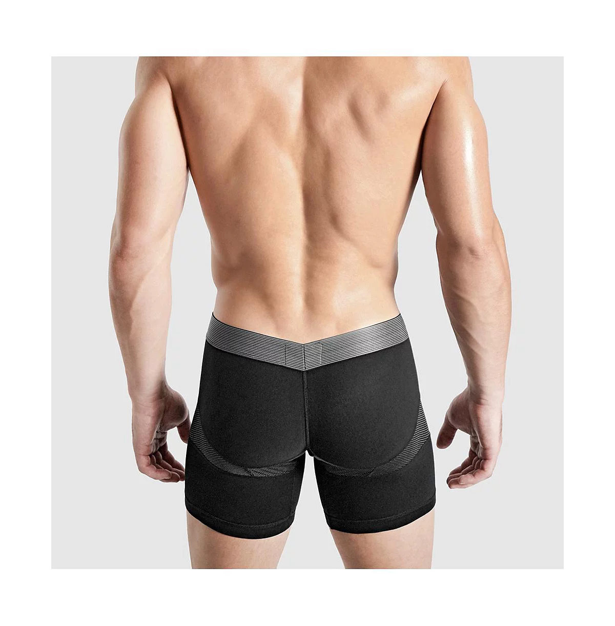 Мужские анатомические боксерские трусы с круглым вырезом
