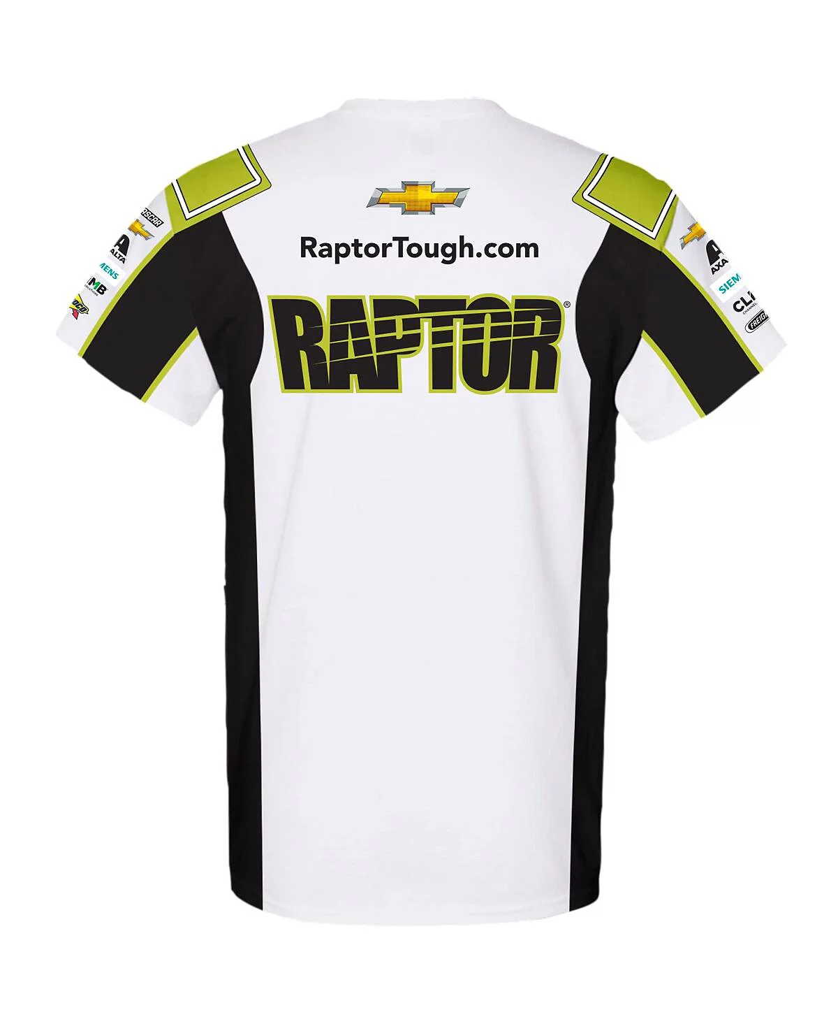 Мужская бело-черная униформа William Byron Raptor из коллекции Hendrick Motorsports Team Collection