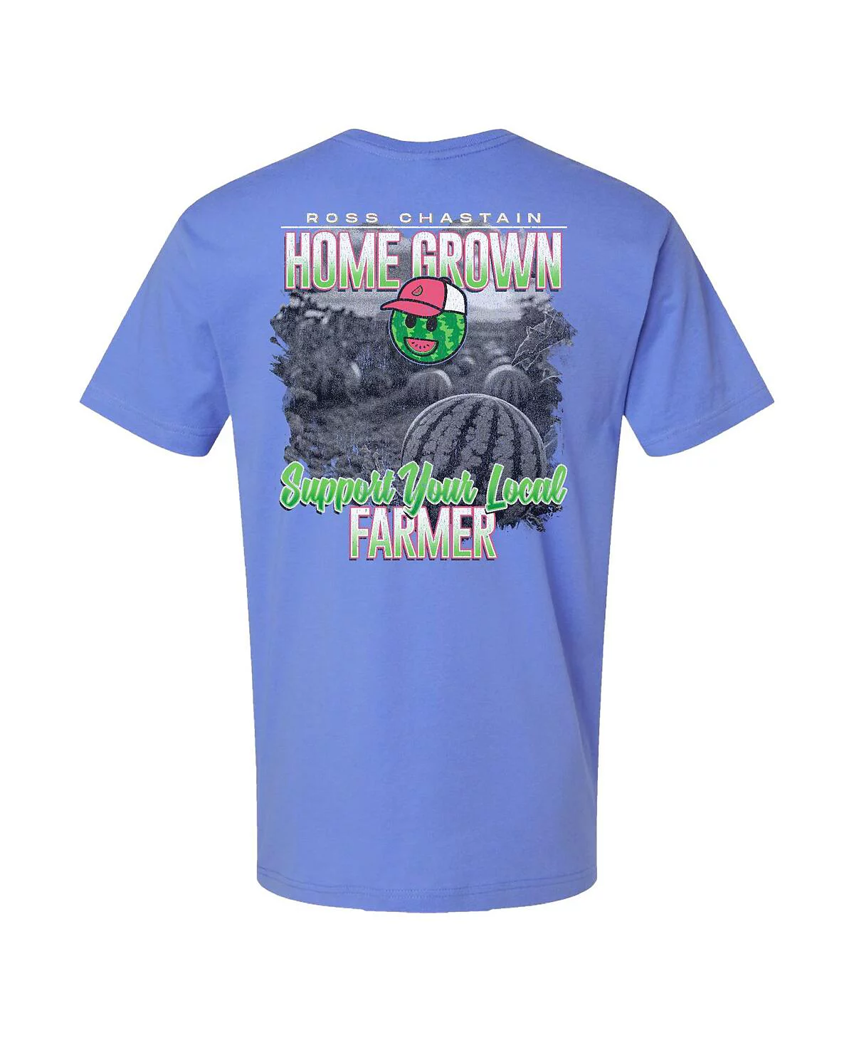 Мужская светло-голубая футболка Ross Chastain Melon Man из коллекции Trackhouse Racing Team Collection