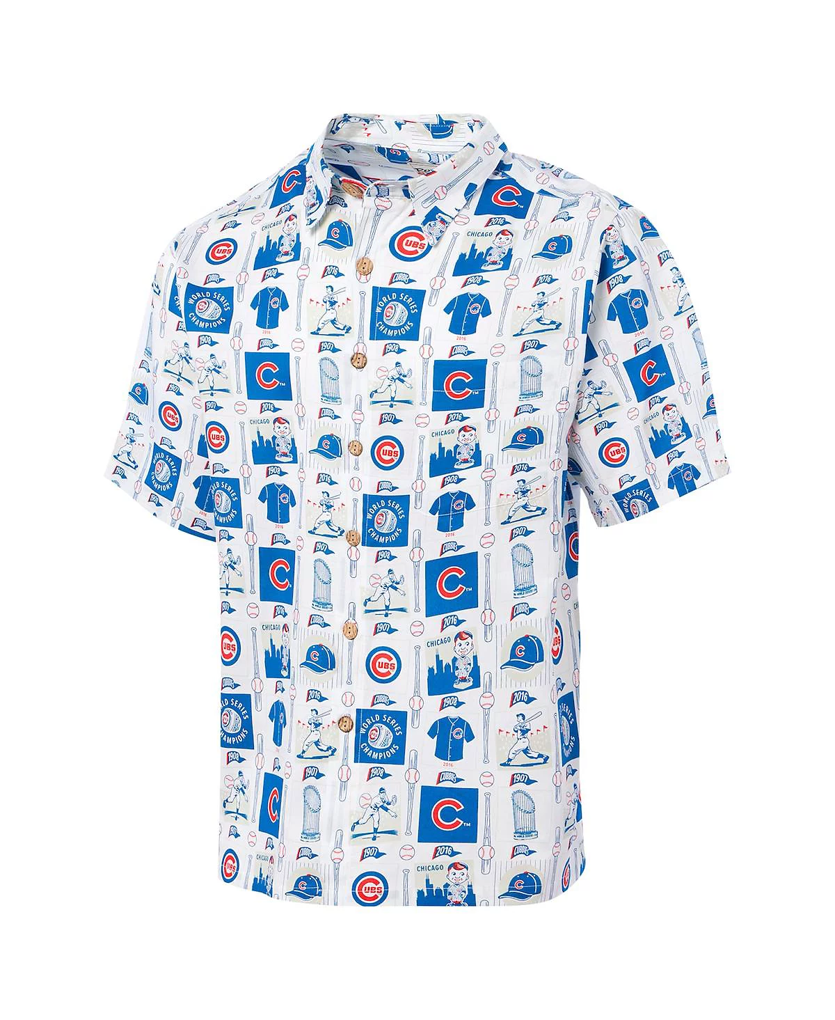 Мужская белая рубашка Chicago Cubs Champions Scenic на пуговицах от Reyn Spooner