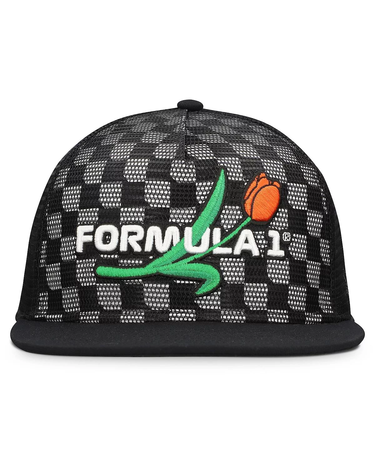 Мужская черная универсальная сетчатая шляпа с регулируемой посадкой для дрифта Формулы-1
