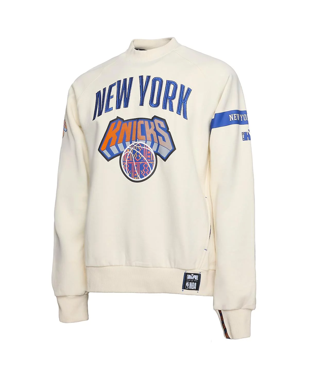 Толстовка-пуловер премиум-класса Two Hype X NBA Men's Cream New York Knicks Culture Hoops Collection