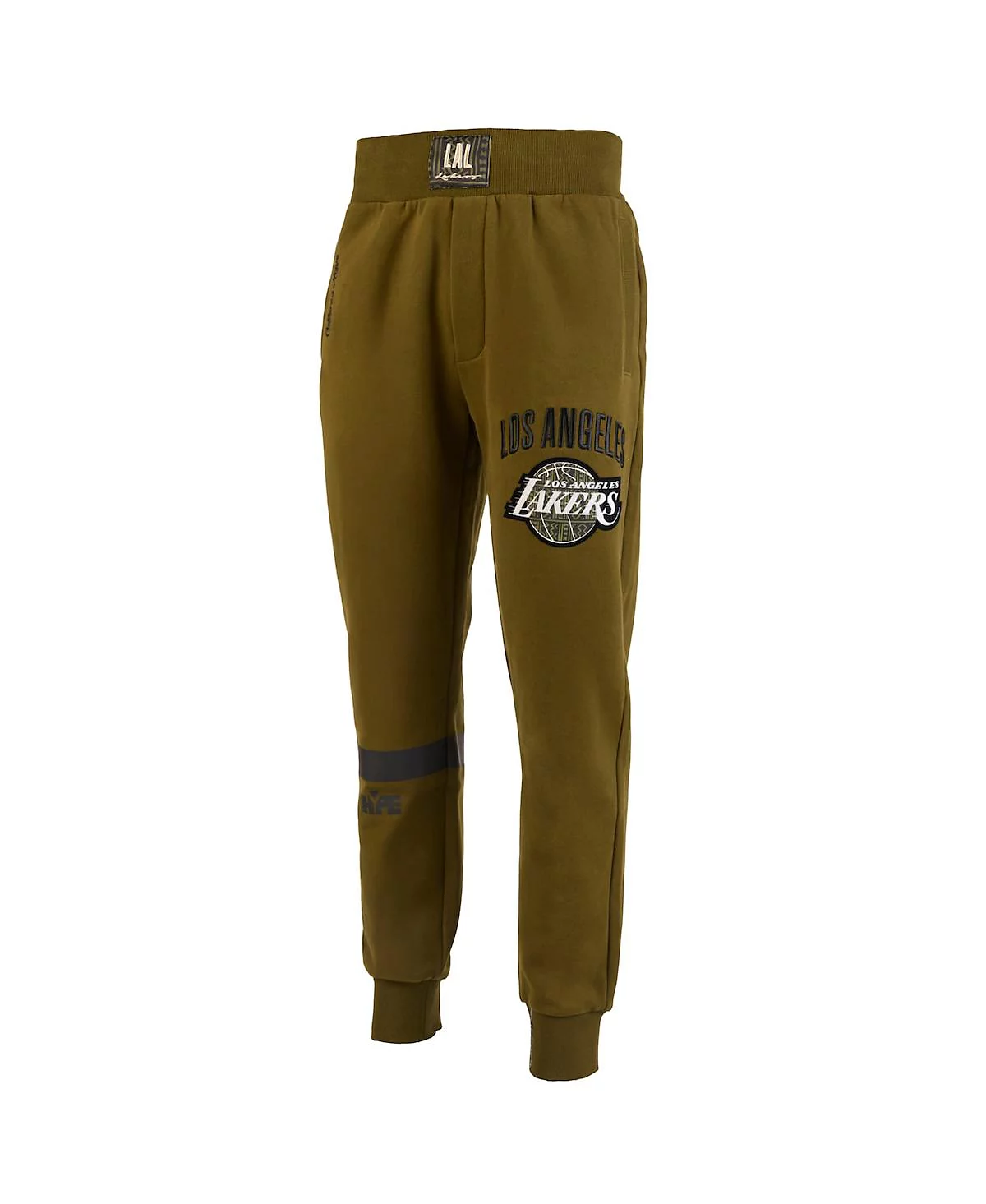 Мужские брюки для бега трусцой премиум-класса Two Hype X NBA оливкового цвета из коллекции Los Angeles Lakers Culture Hoops