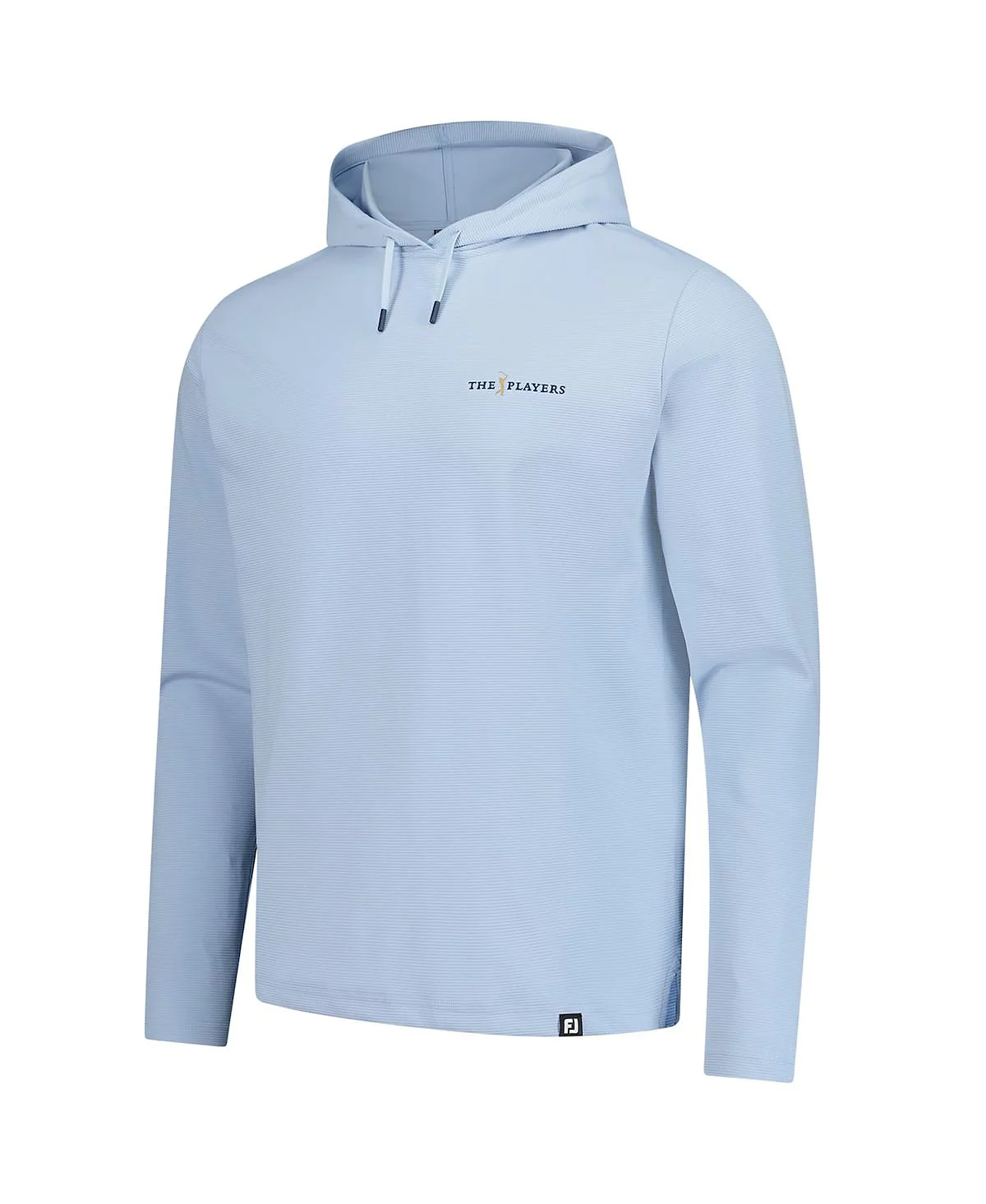 Мужской светло-голубой жаккардовый пуловер-толстовка The Players Ottoman от FootJoy с капюшоном