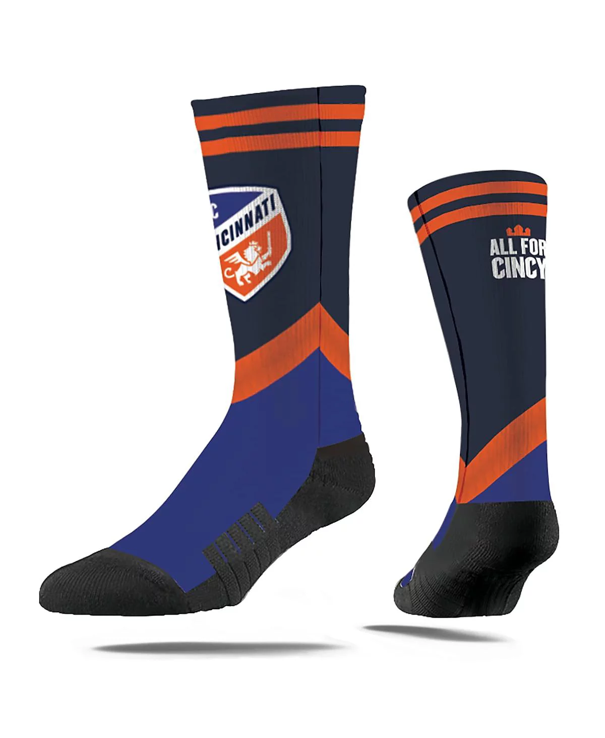 Мужские и женские носки Strideline FC Cincinnati 2025 Jersey Hook Premium Crew от Strideline 3790₽