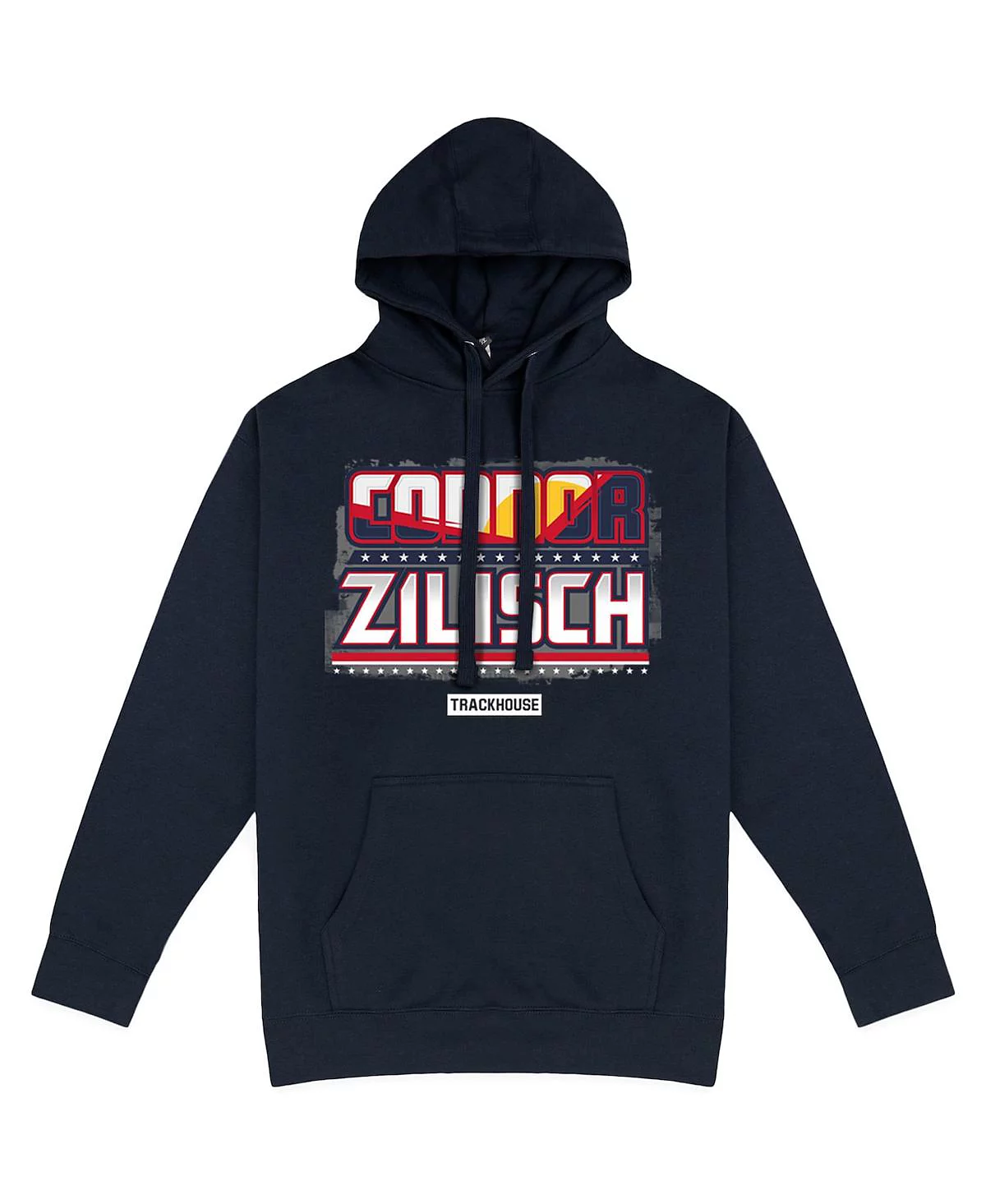 Мужская черная толстовка-пуловер Connor Zilisch Red Bull Car из коллекции Trackhouse Racing Team Collection