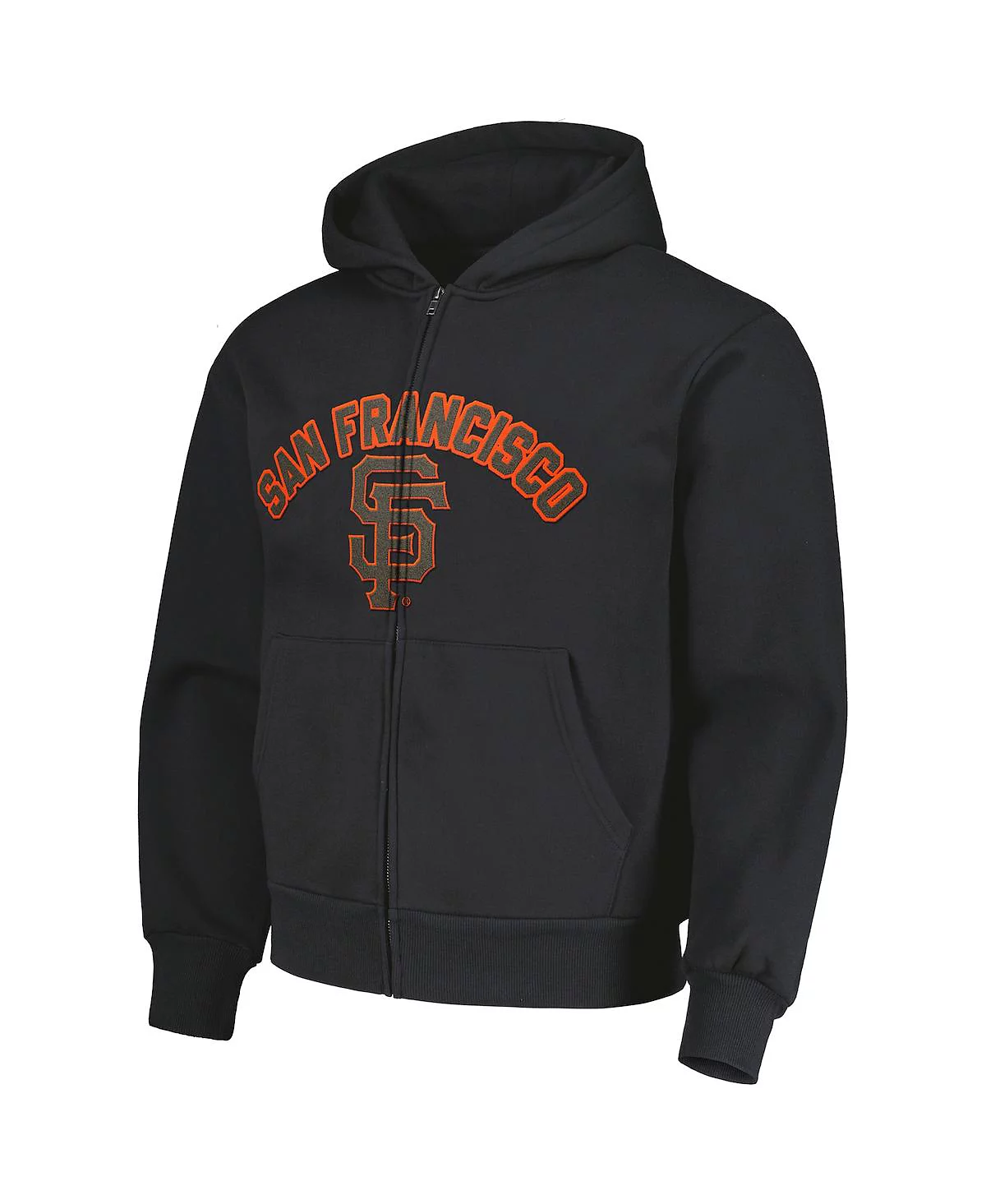 Мужская черная толстовка PLEASURES с капюшоном на молнии в день открытия San Francisco Giants