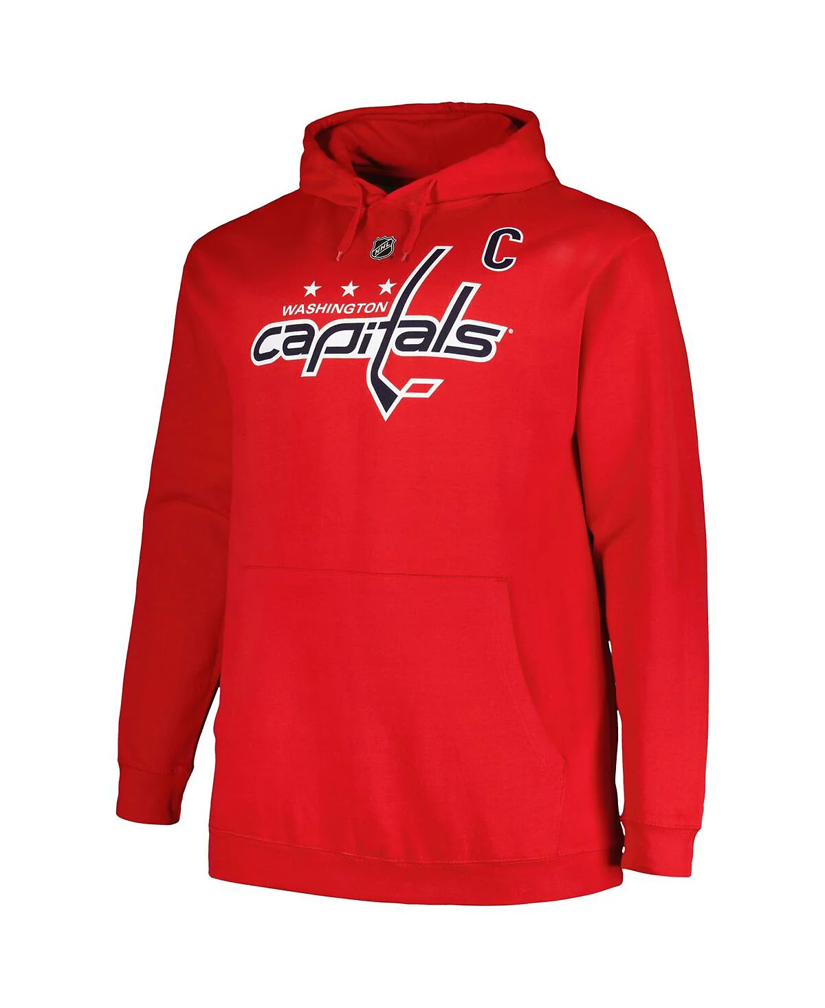 Профиль мужской пуловер с капюшоном Alexander Ovechkin Red Washington Capitals Big Tall с именем и номером