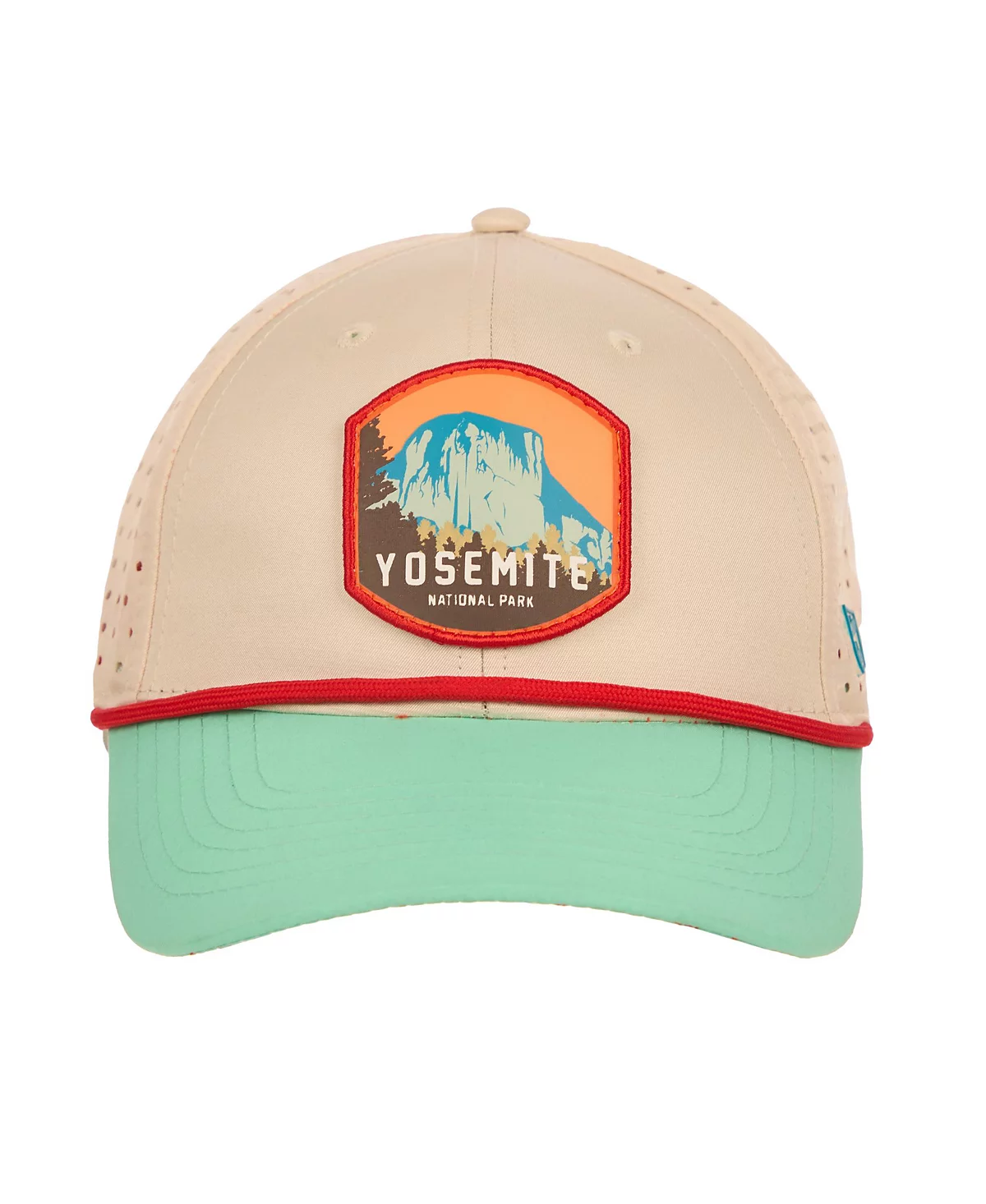 Универсальная мужская неструктурированная шляпа с 6 вставками из Йосемитского национального парка кремового и бирюзового цветов 3190₽