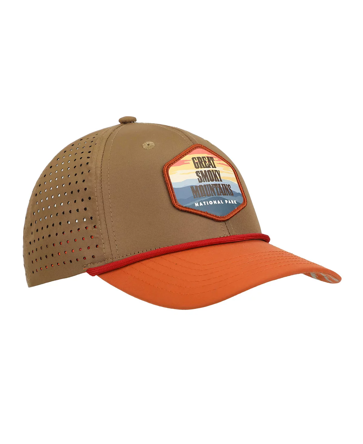 Универсальная мужская неструктурированная шляпа с 6 панелями из национального парка Грейт-Смоки-Маунтинс цвета ржавчины и загара 3190₽